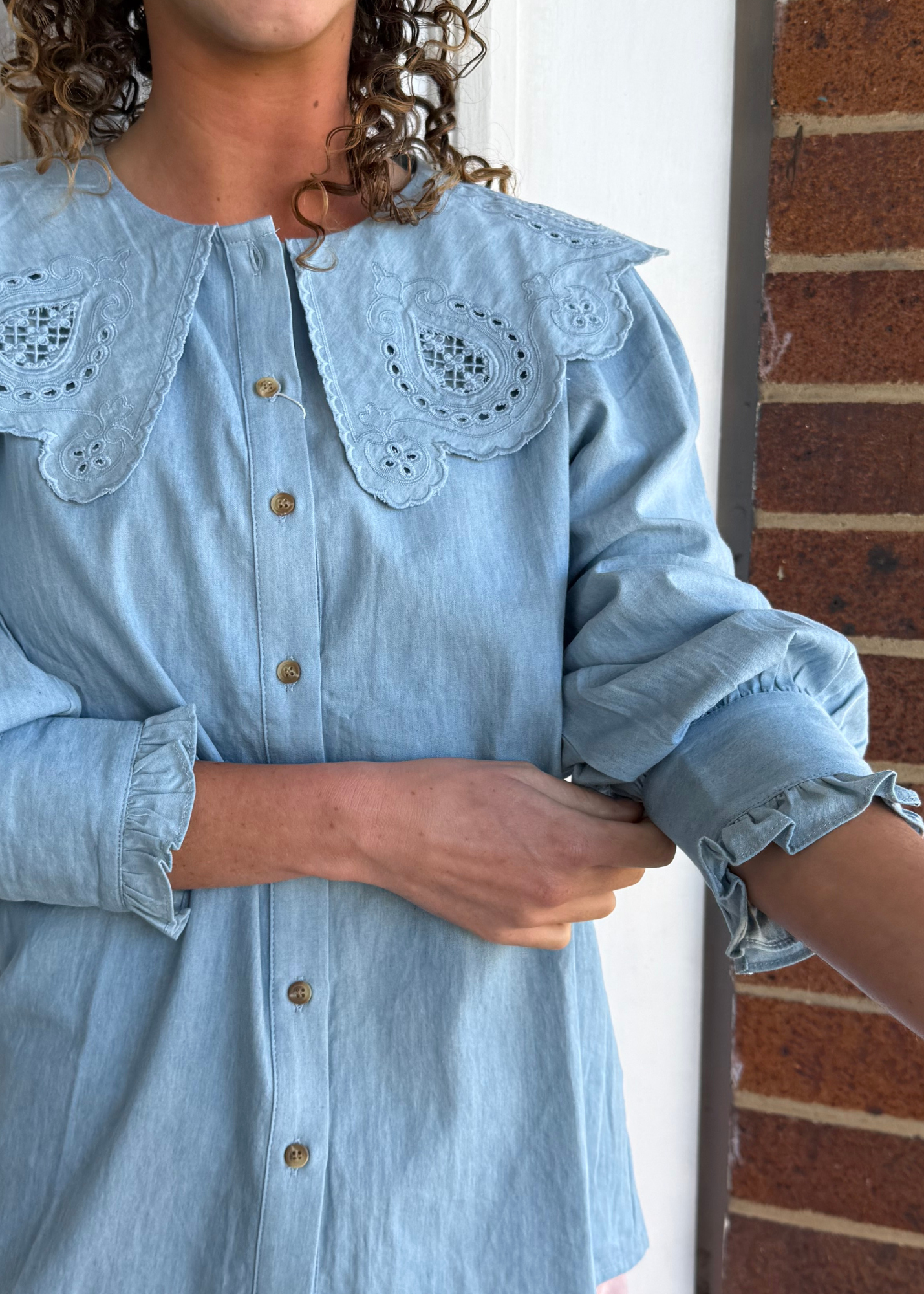 The Billie Blue Blouse