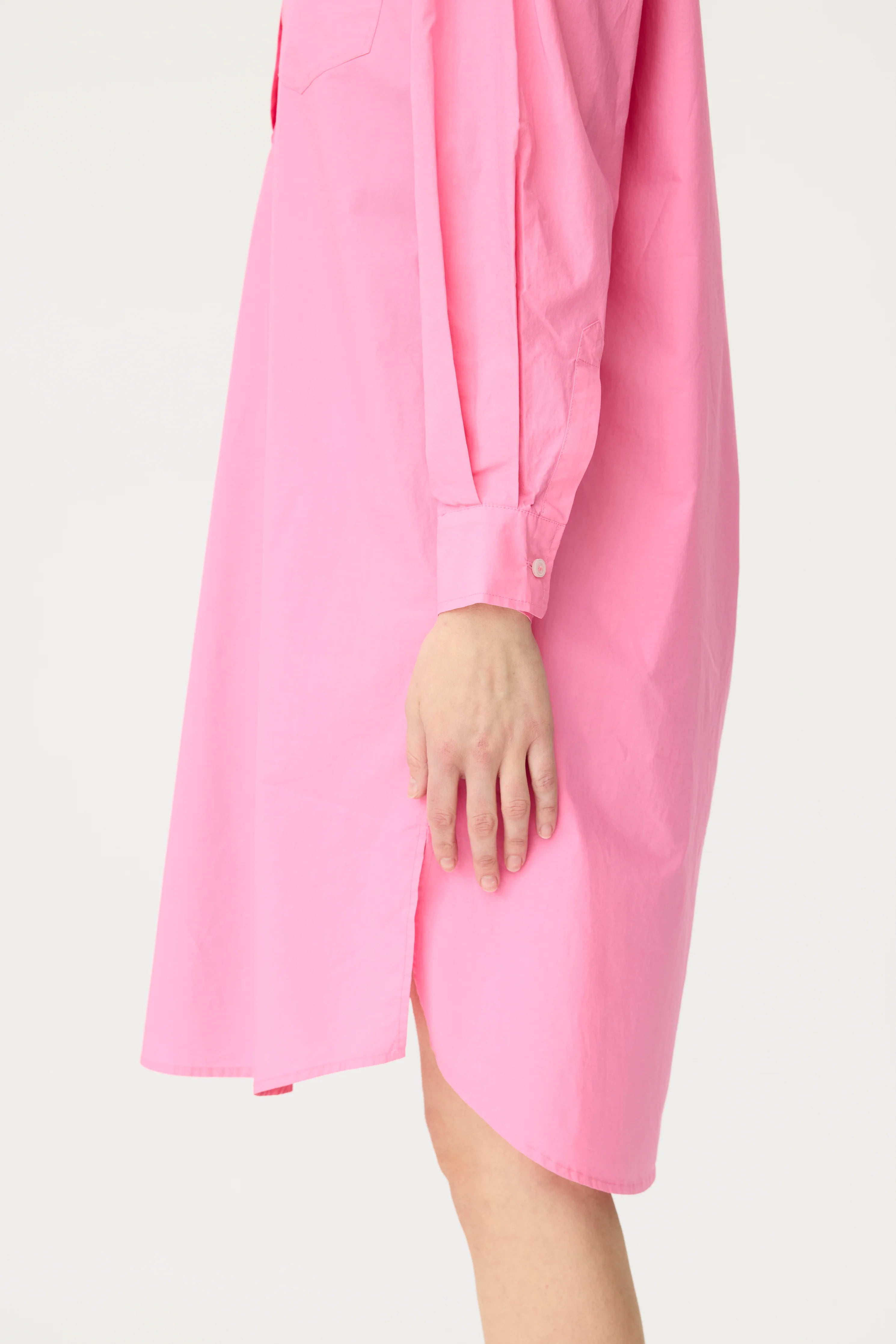 Chiara Half Placket Midi Dress in Candy
