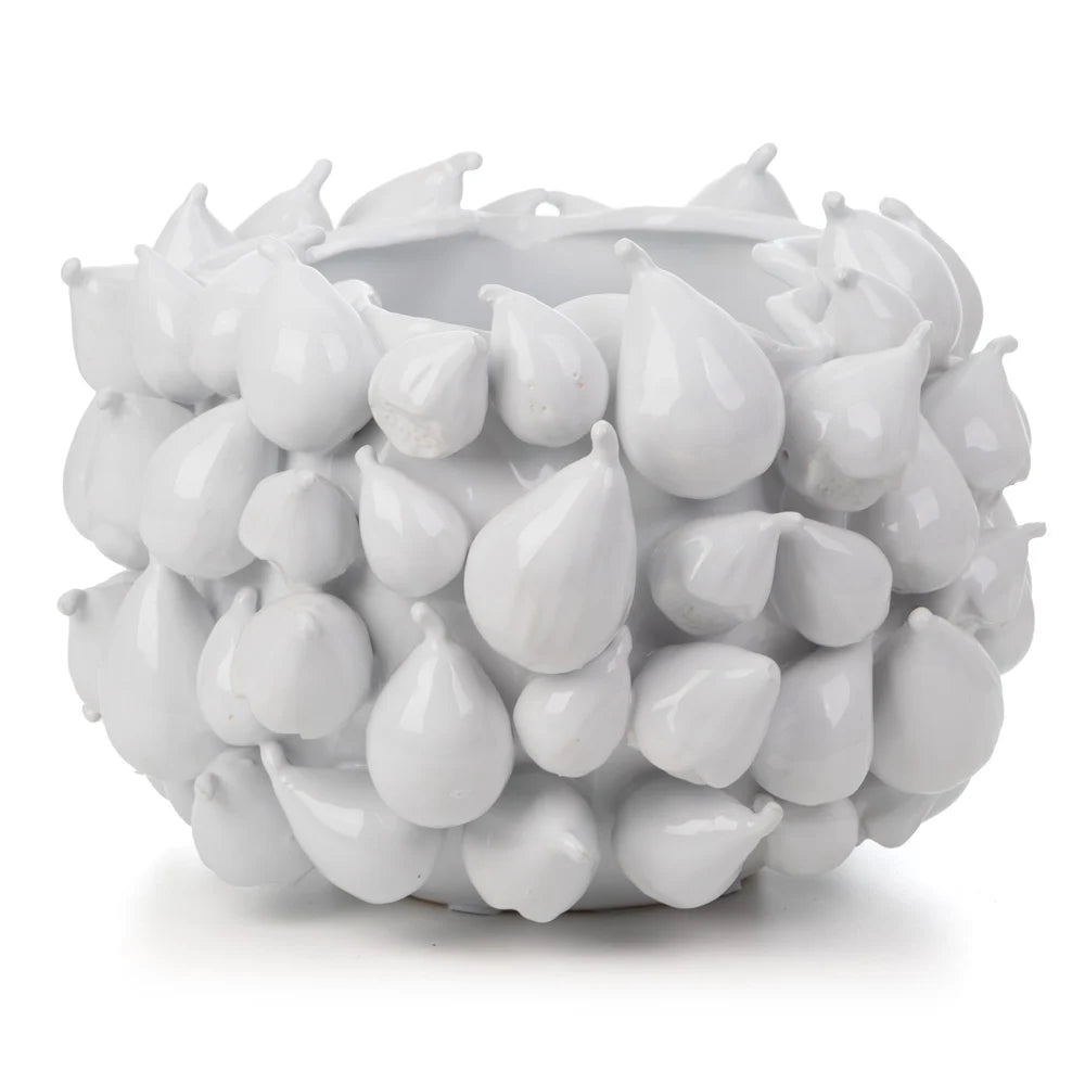 Large Fig Vase in White