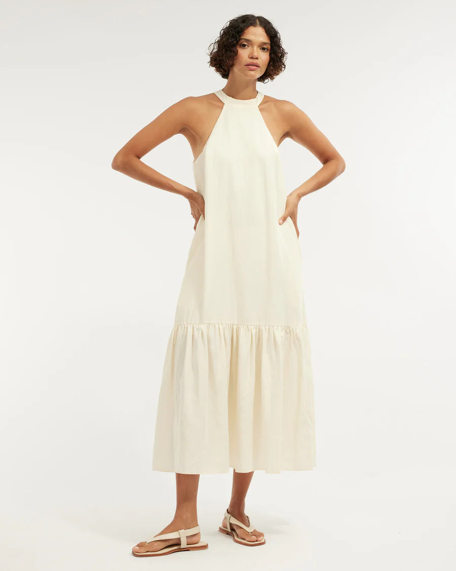 Frankie Tie Neck Maxi Dress
