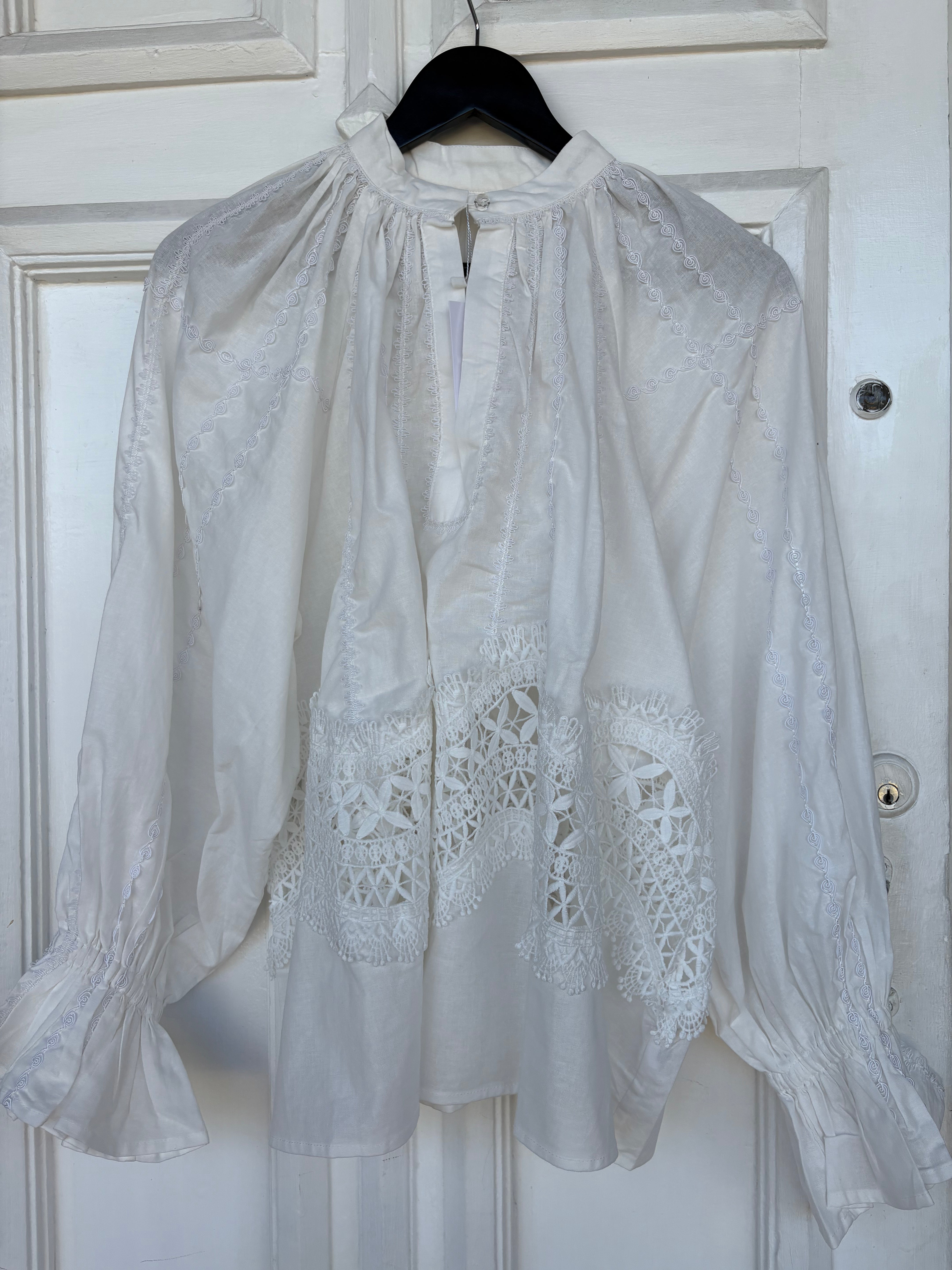 The Angela Blouse in White