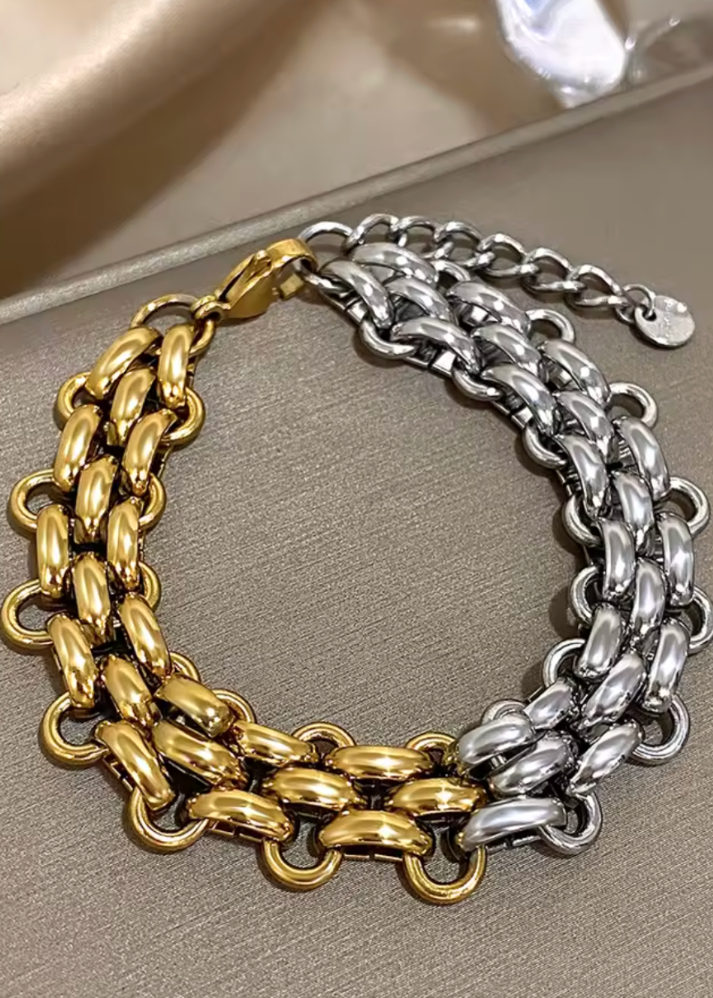 The Two Toned Chain Bracelet
