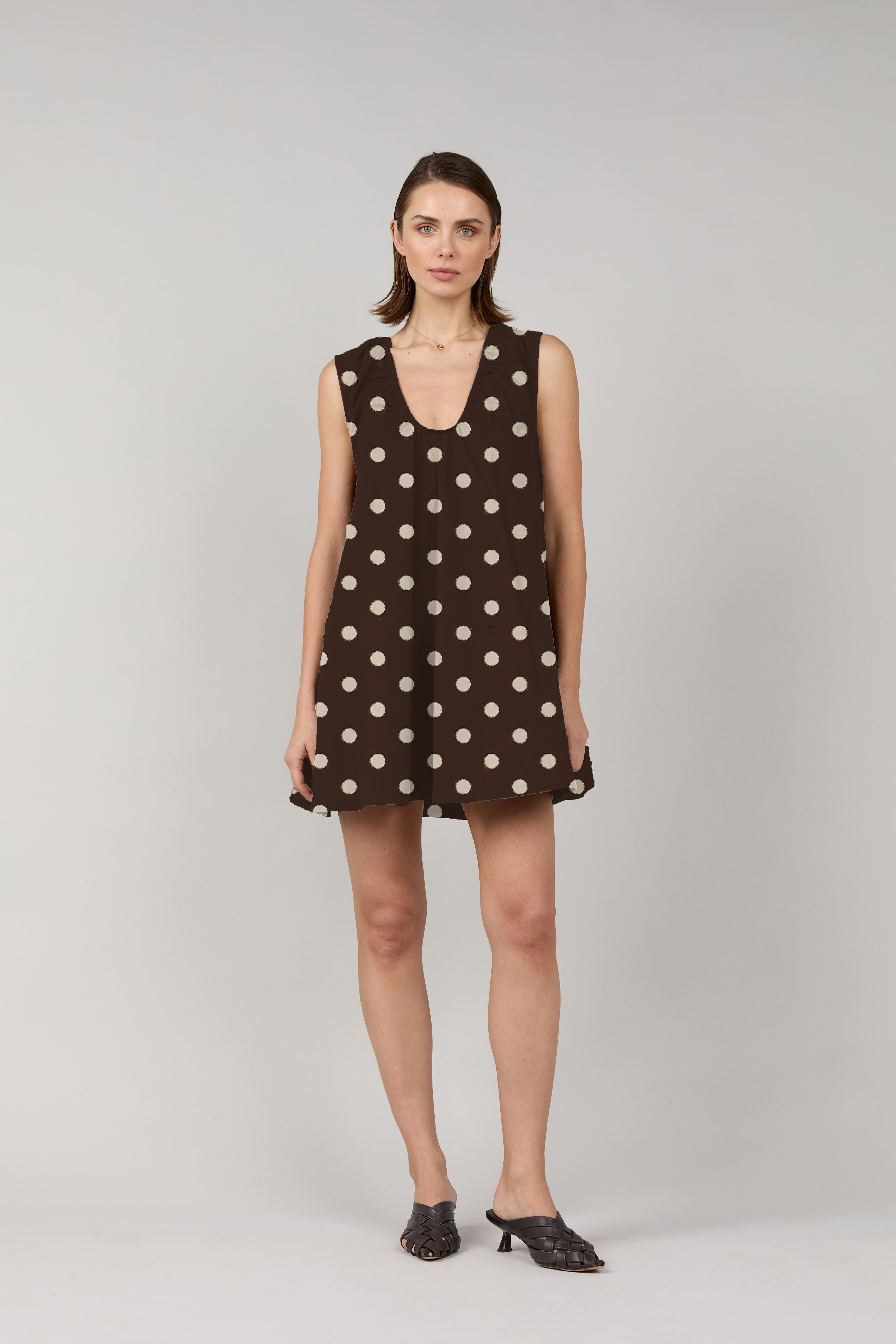 Poppy Polka Mini Dress