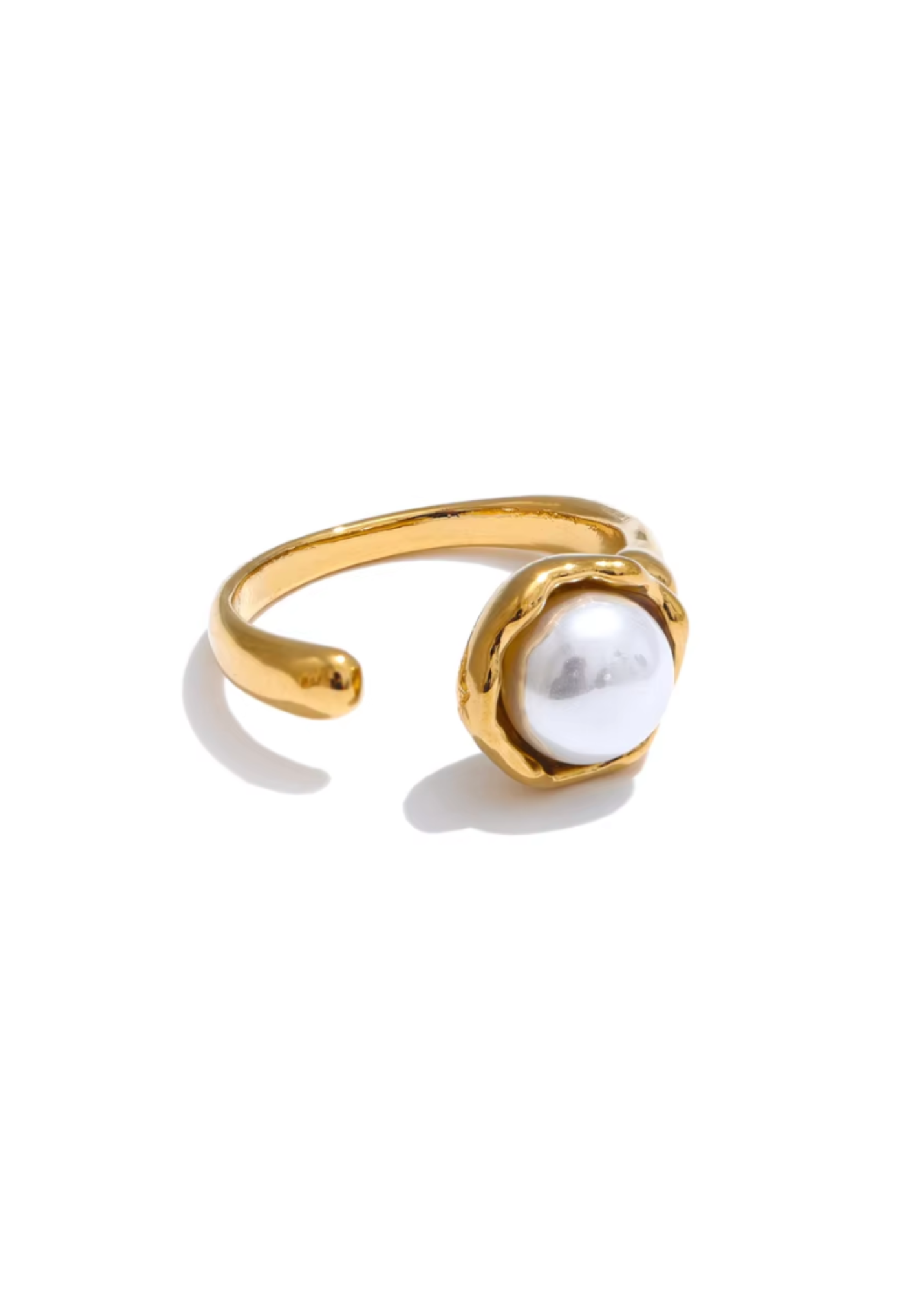 The Cuff Pearl Ring