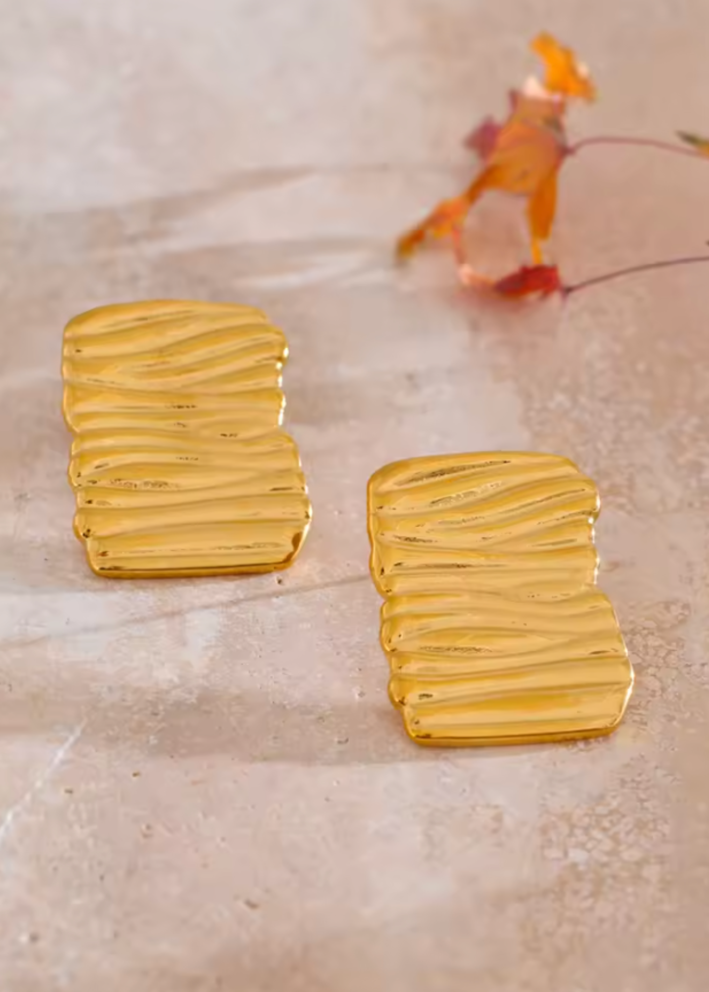 The Rugged Block Earring