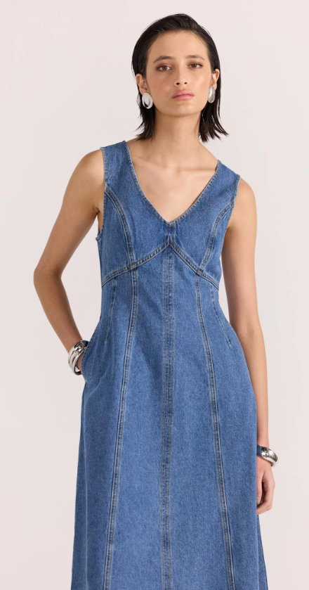 Alden Denim Midi Dress