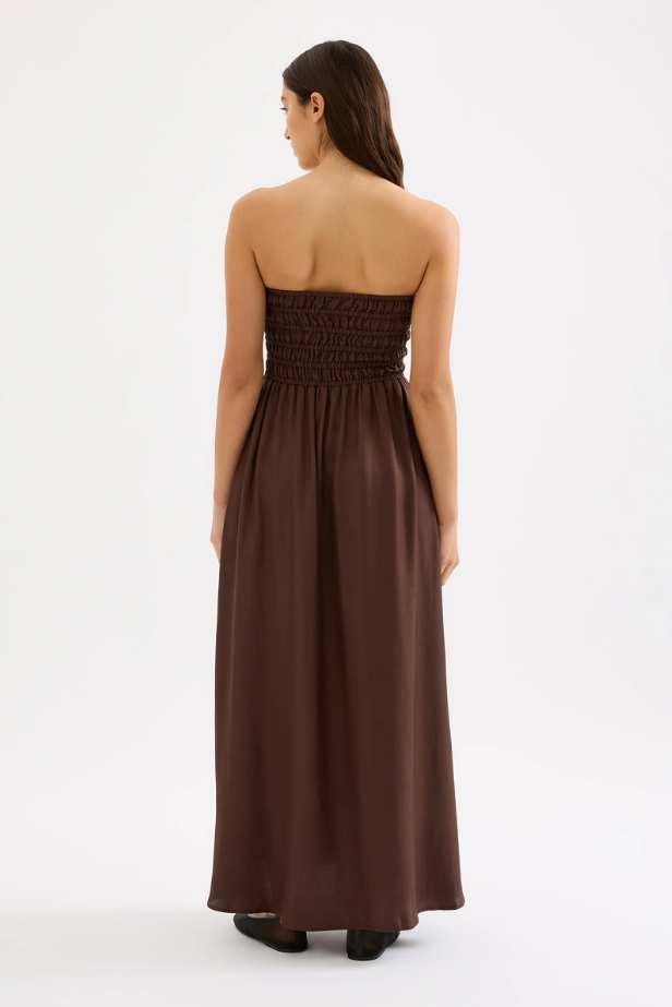 Zuri Tencel Maxi Dress in Cocoa
