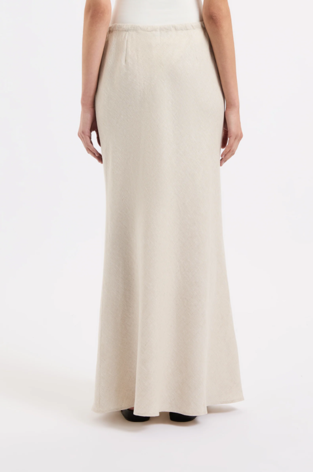 Amani Linen Skirt in Natural