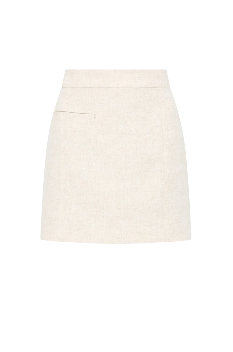 Clio Linen Mini skirt in Linen