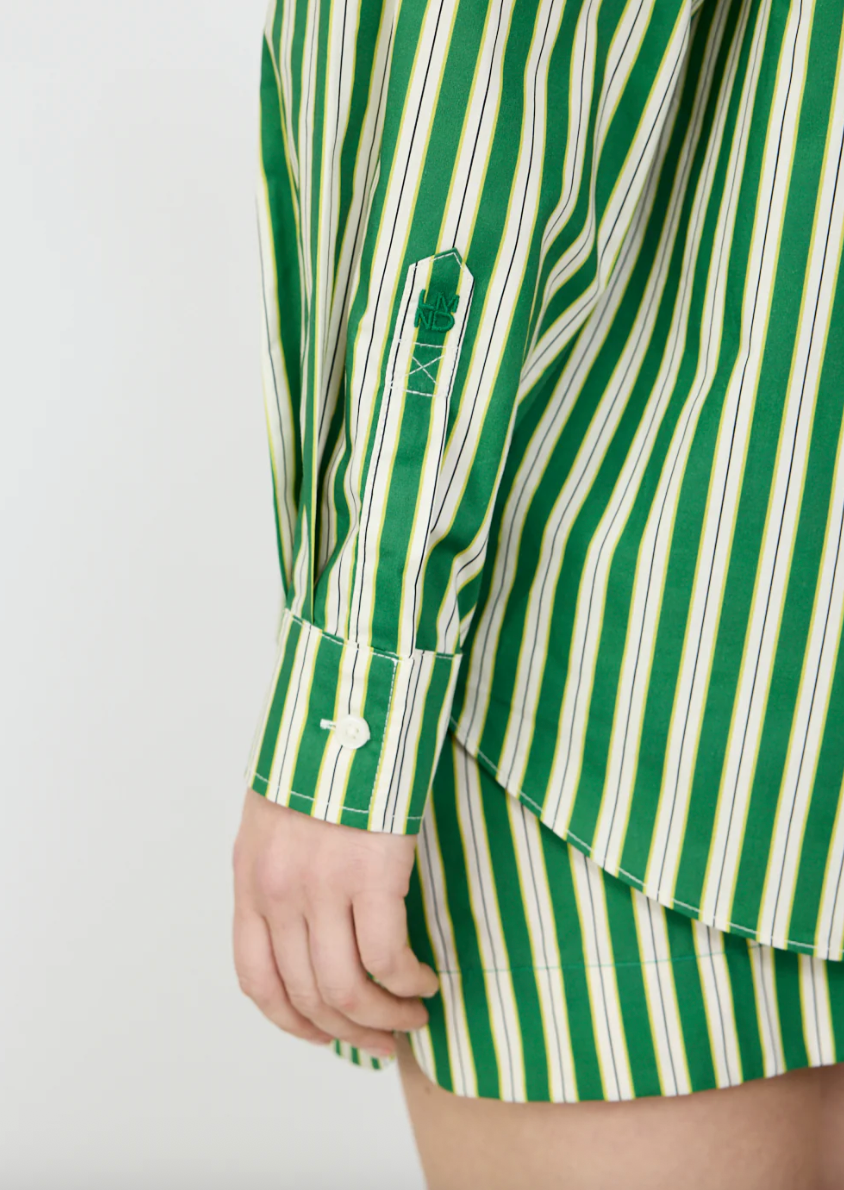 Chiara Long Sleeve Shirt in Forest, Apple, Green & Birch