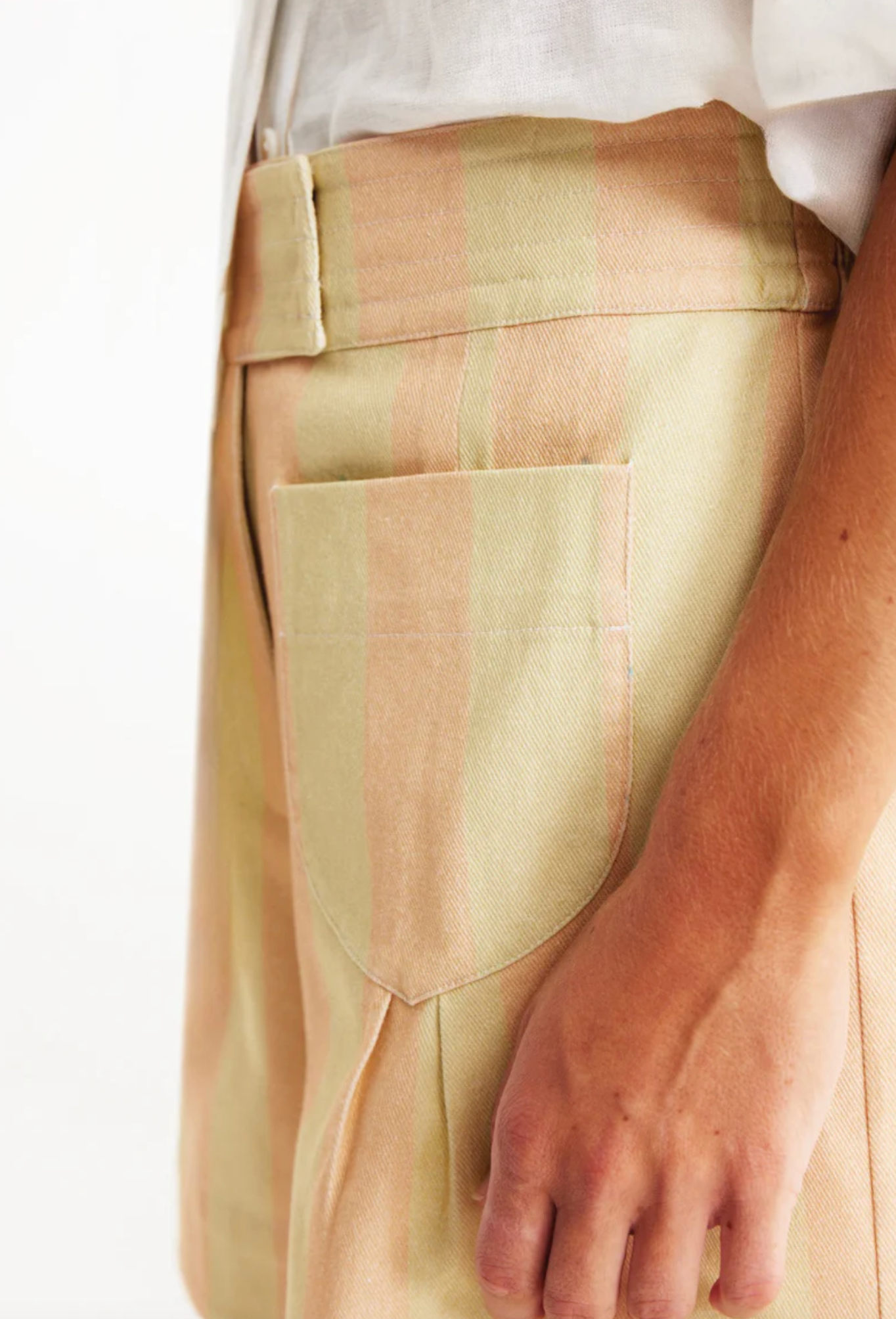 Carrots & Apples Shorts in Rockmelon Stripe