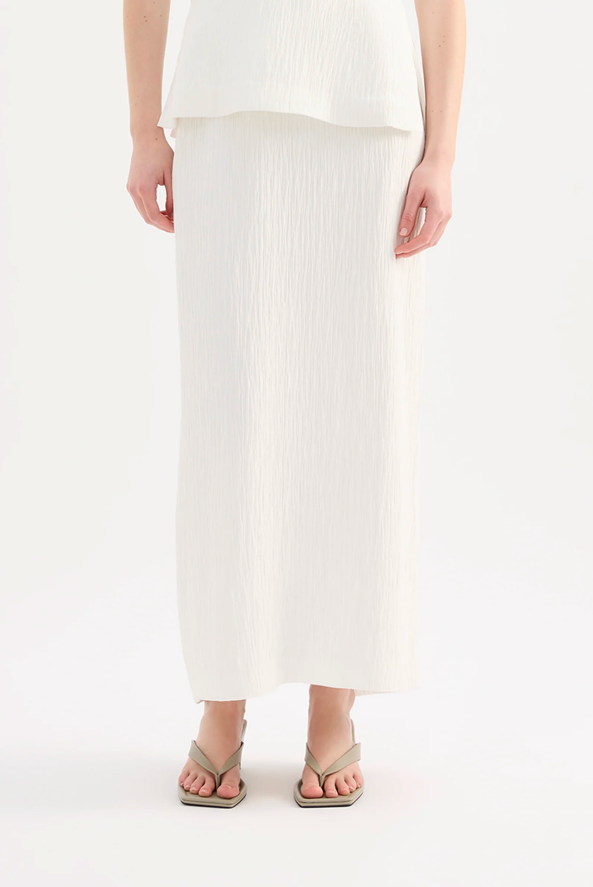 Danika Maxi Skirt in Salt