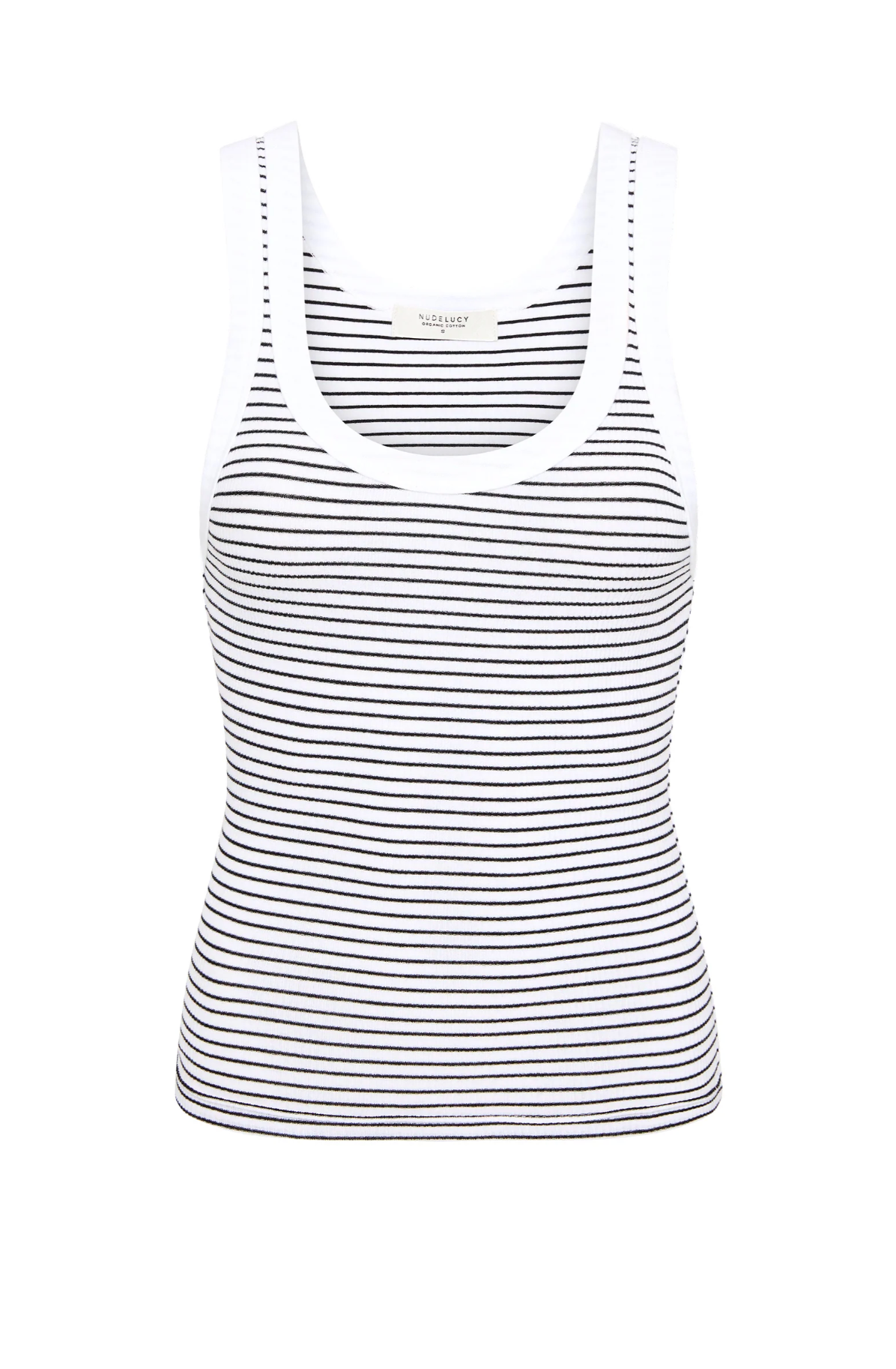 Organic Stripe Rib Singlet