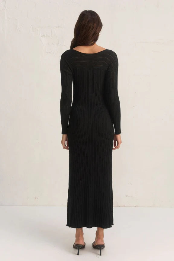 Genesis Knit Dress in Black