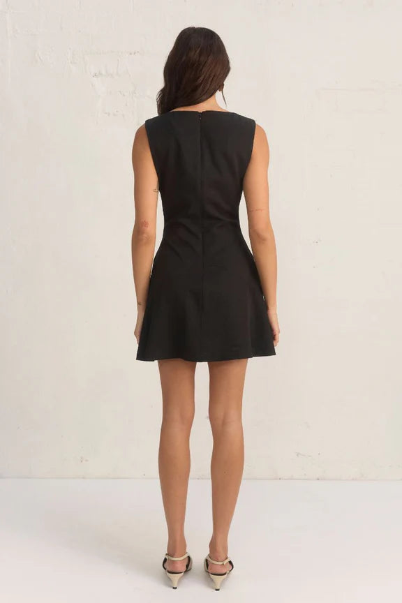Yarah Mini Dress in Black