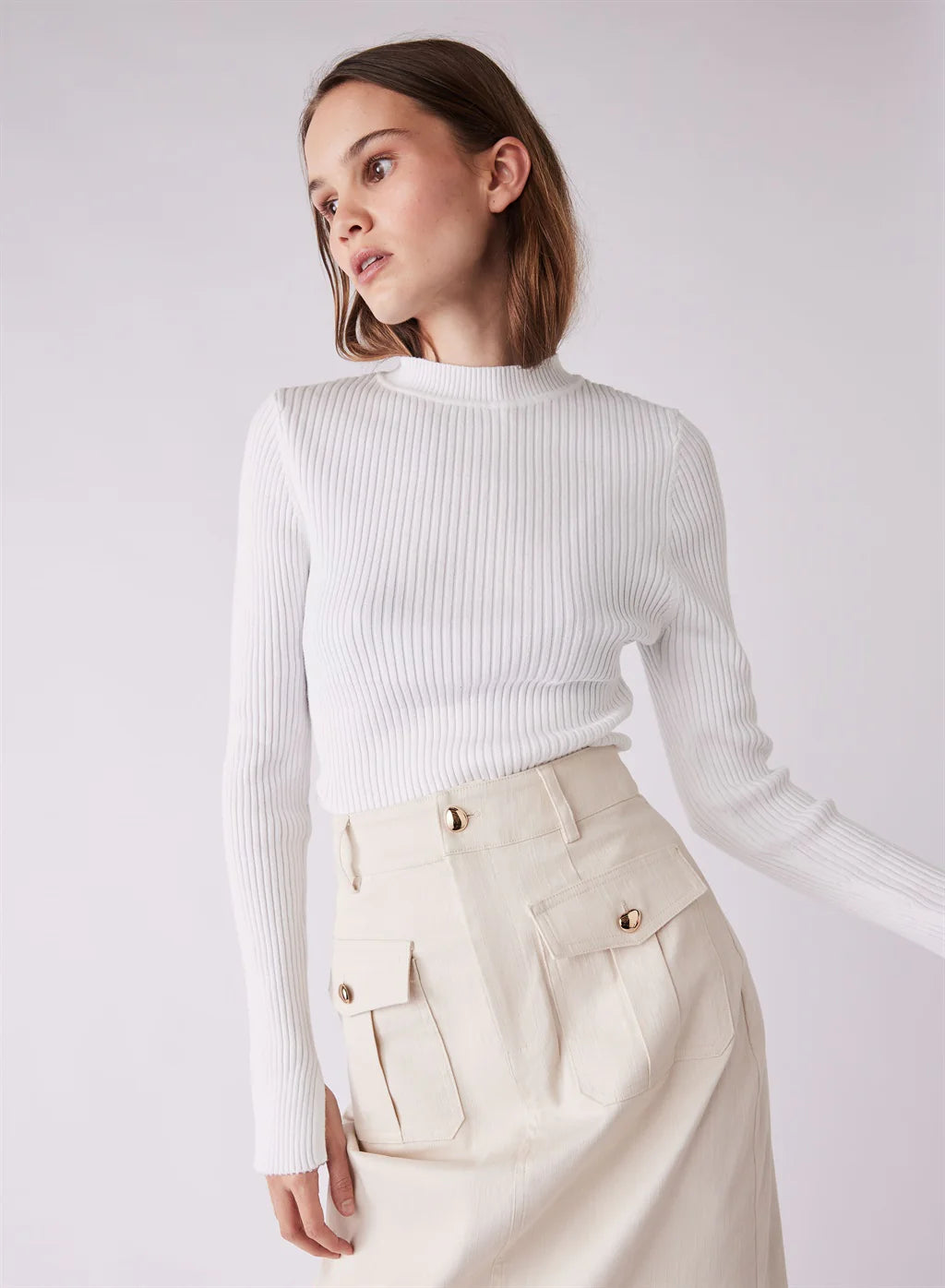 Uptown Skirt in Cream