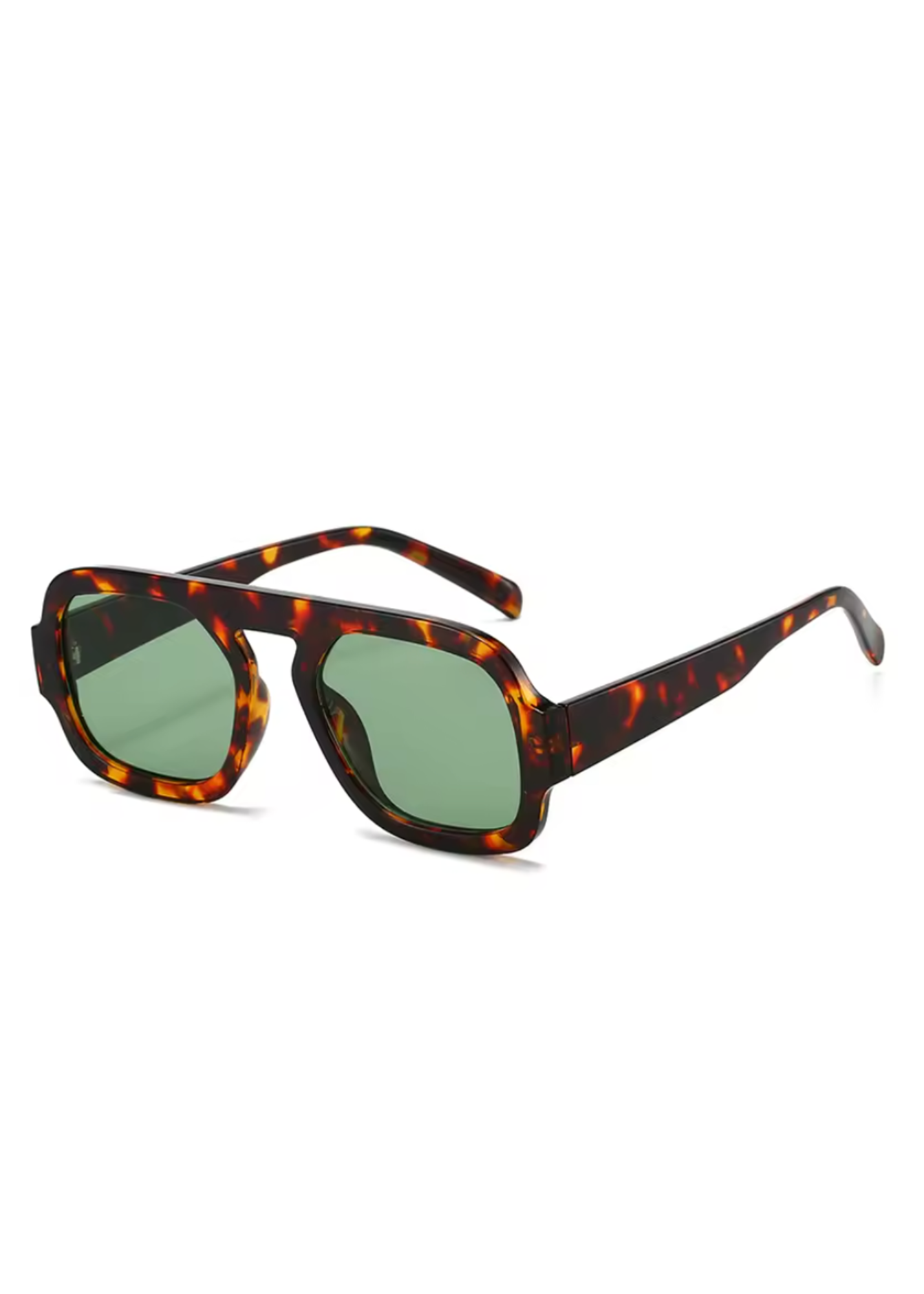 The Billie Sunglasses in Dark Green Lense