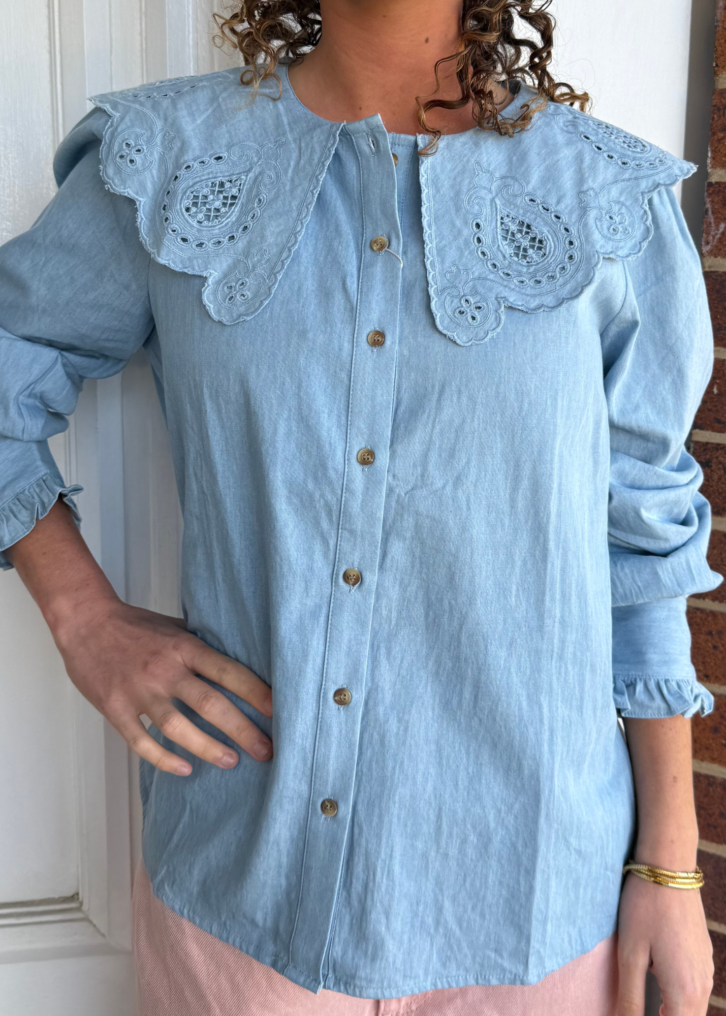 The Billie Blue Blouse