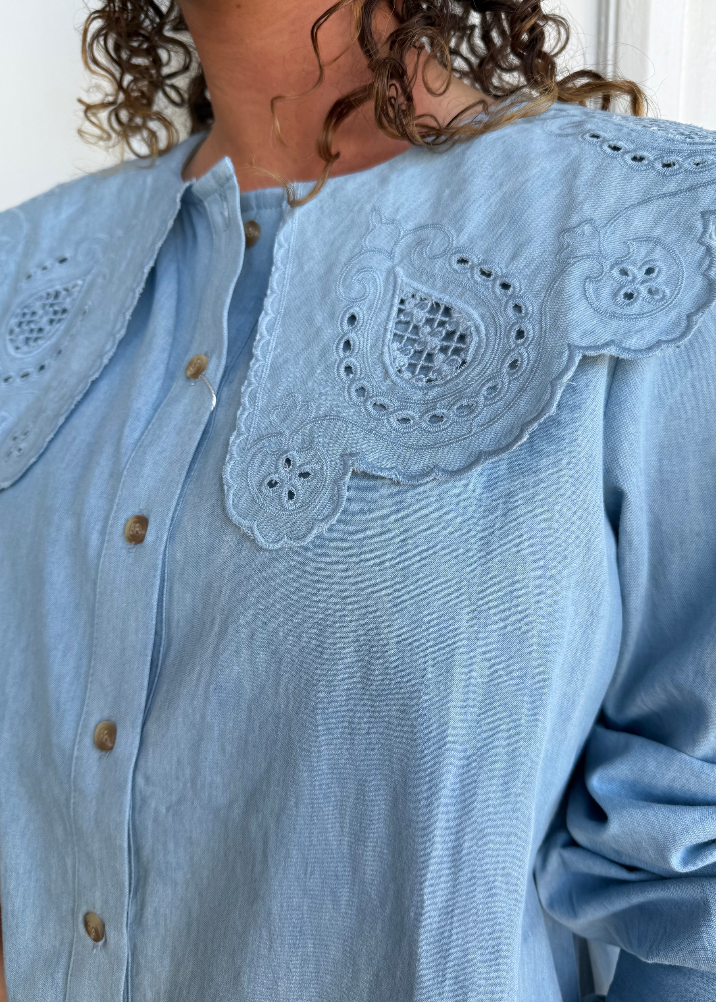 The Billie Blue Blouse