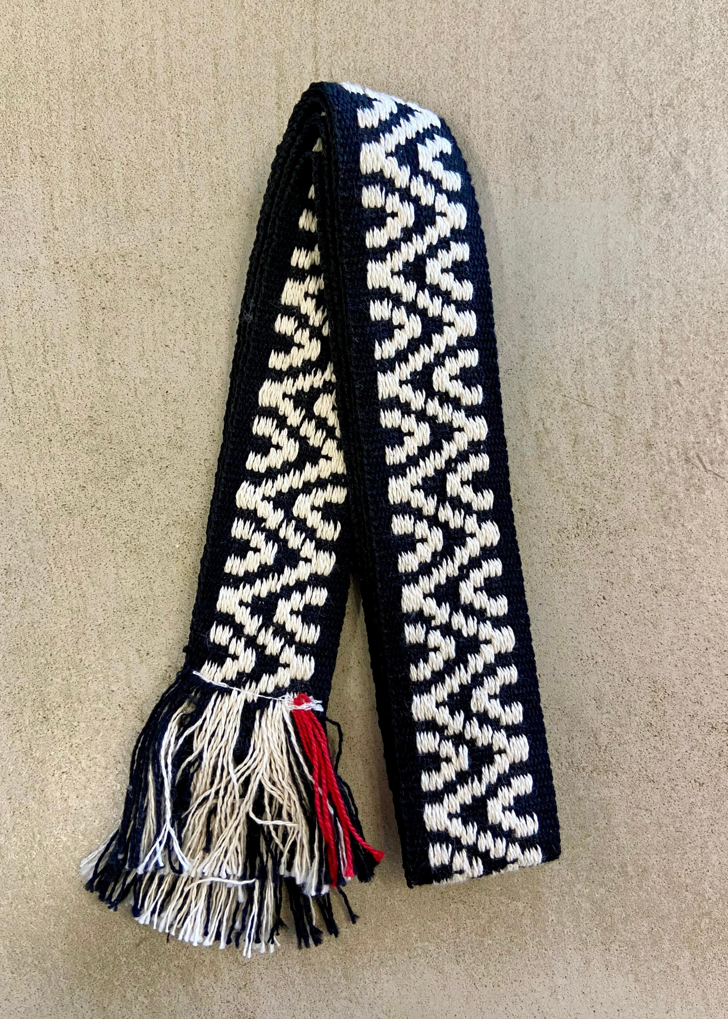 Woven Belt XXX in Natural & Black