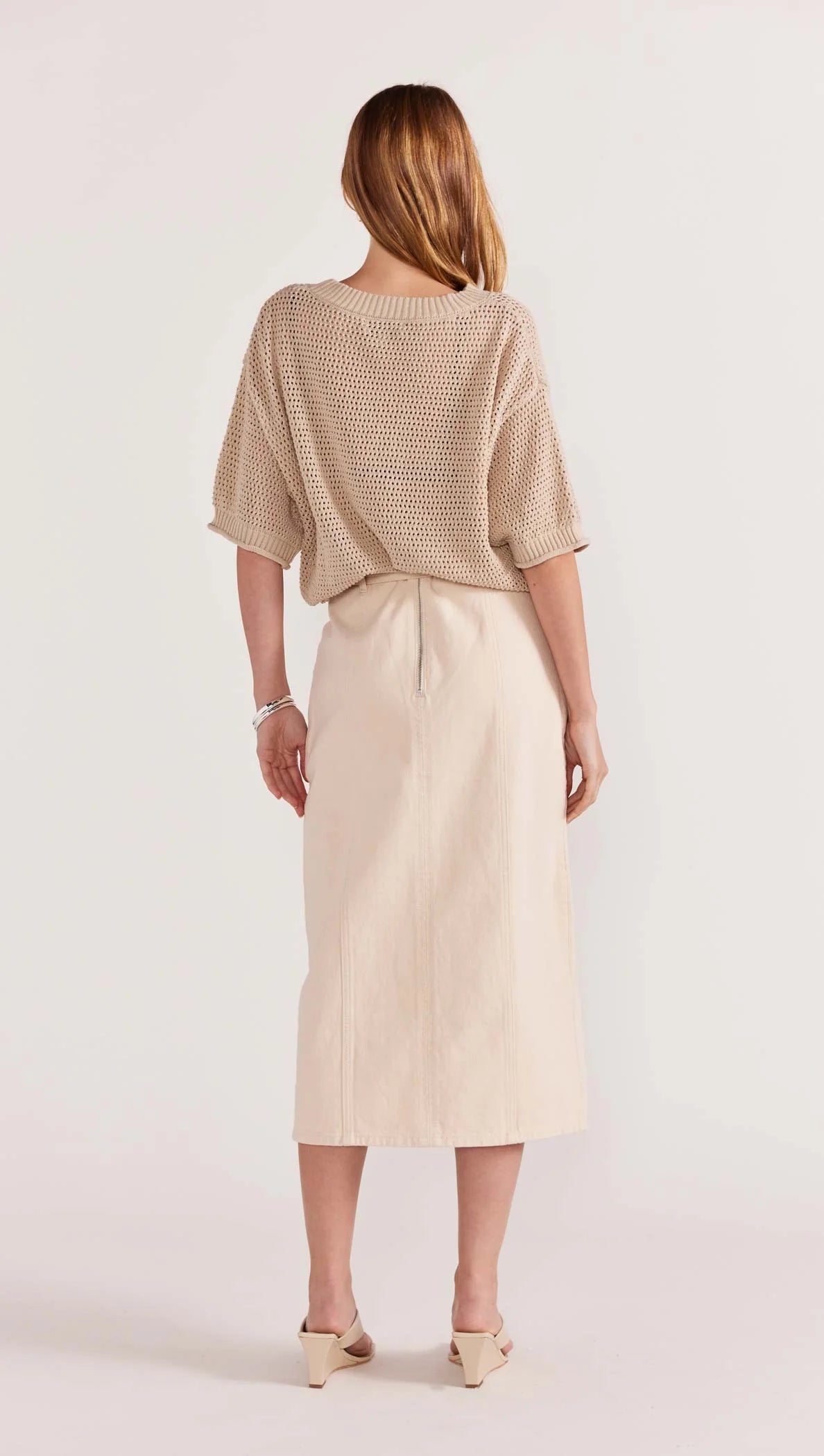 Innes Denim Midi Skirt