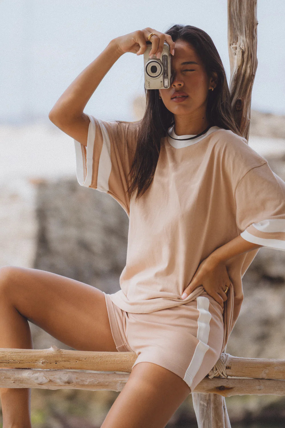 Maya Knit Short in Macadamia