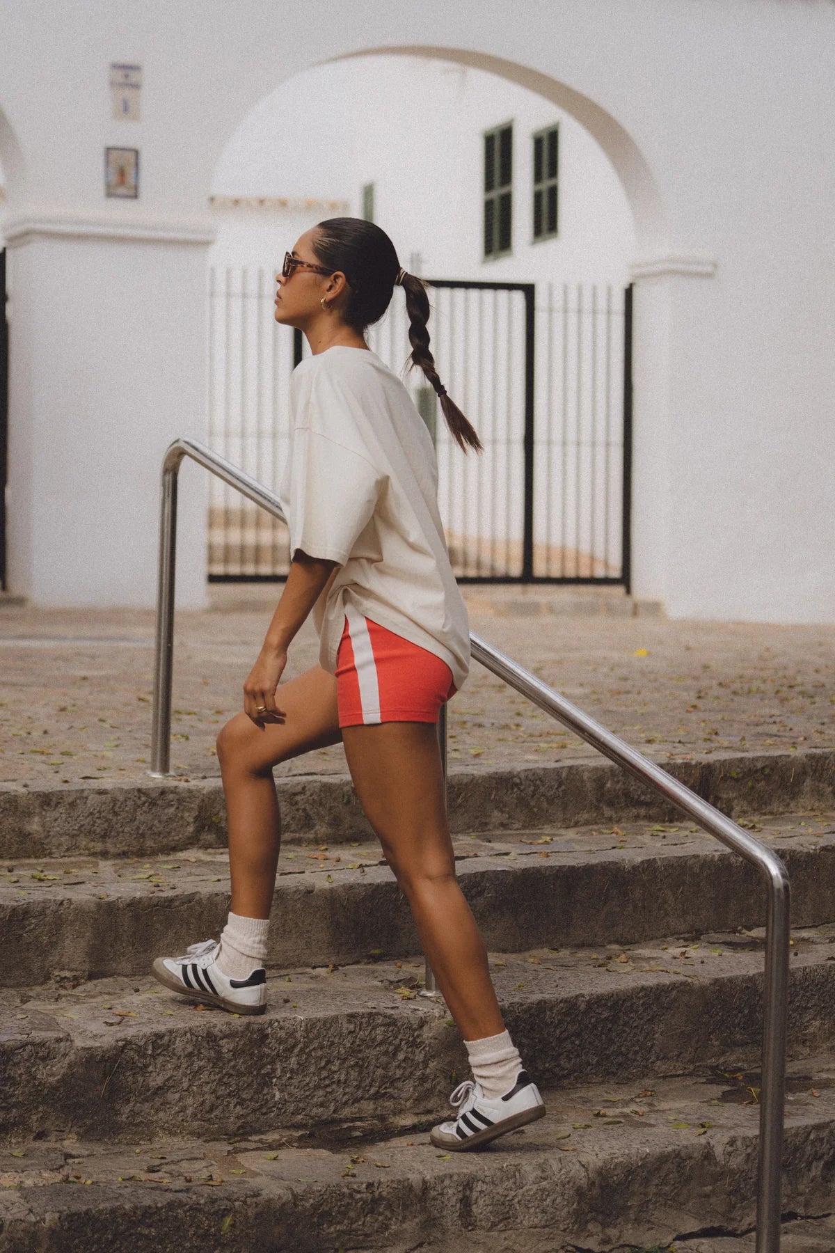 Maya Knit Short in Lobster Red