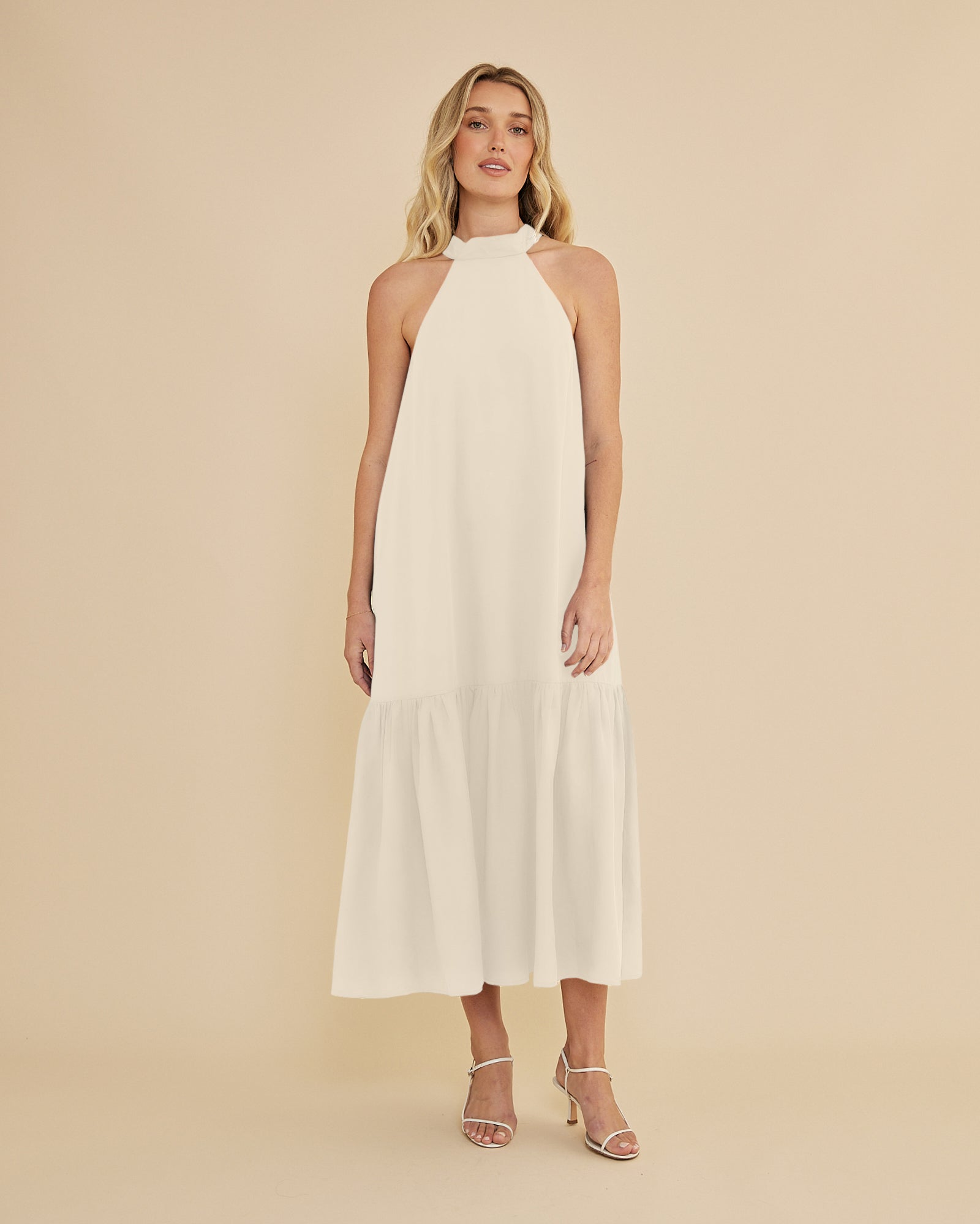 Frankie Tie Neck Maxi Dress