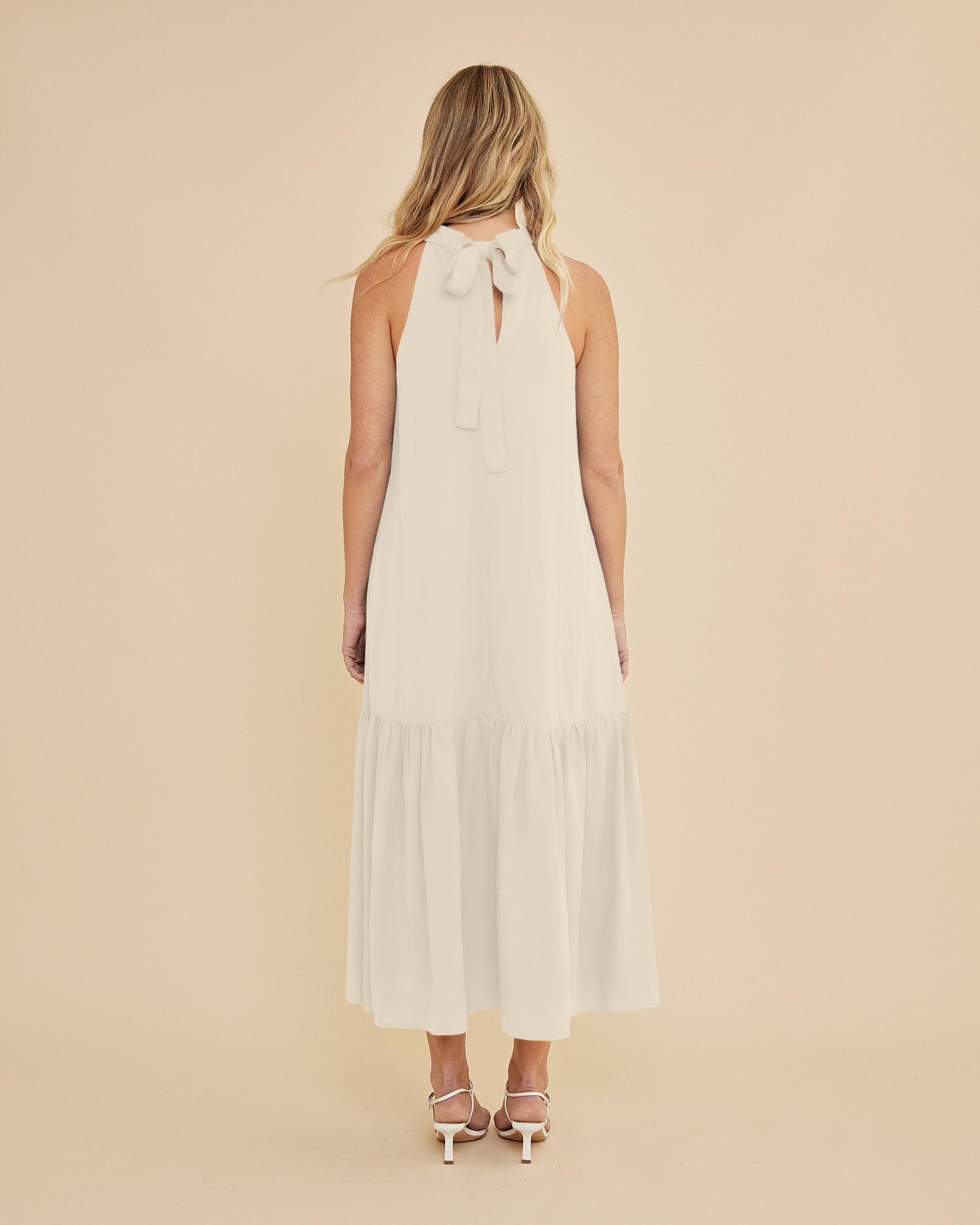 Frankie Tie Neck Maxi Dress