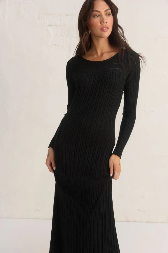 Genesis Knit Dress in Black