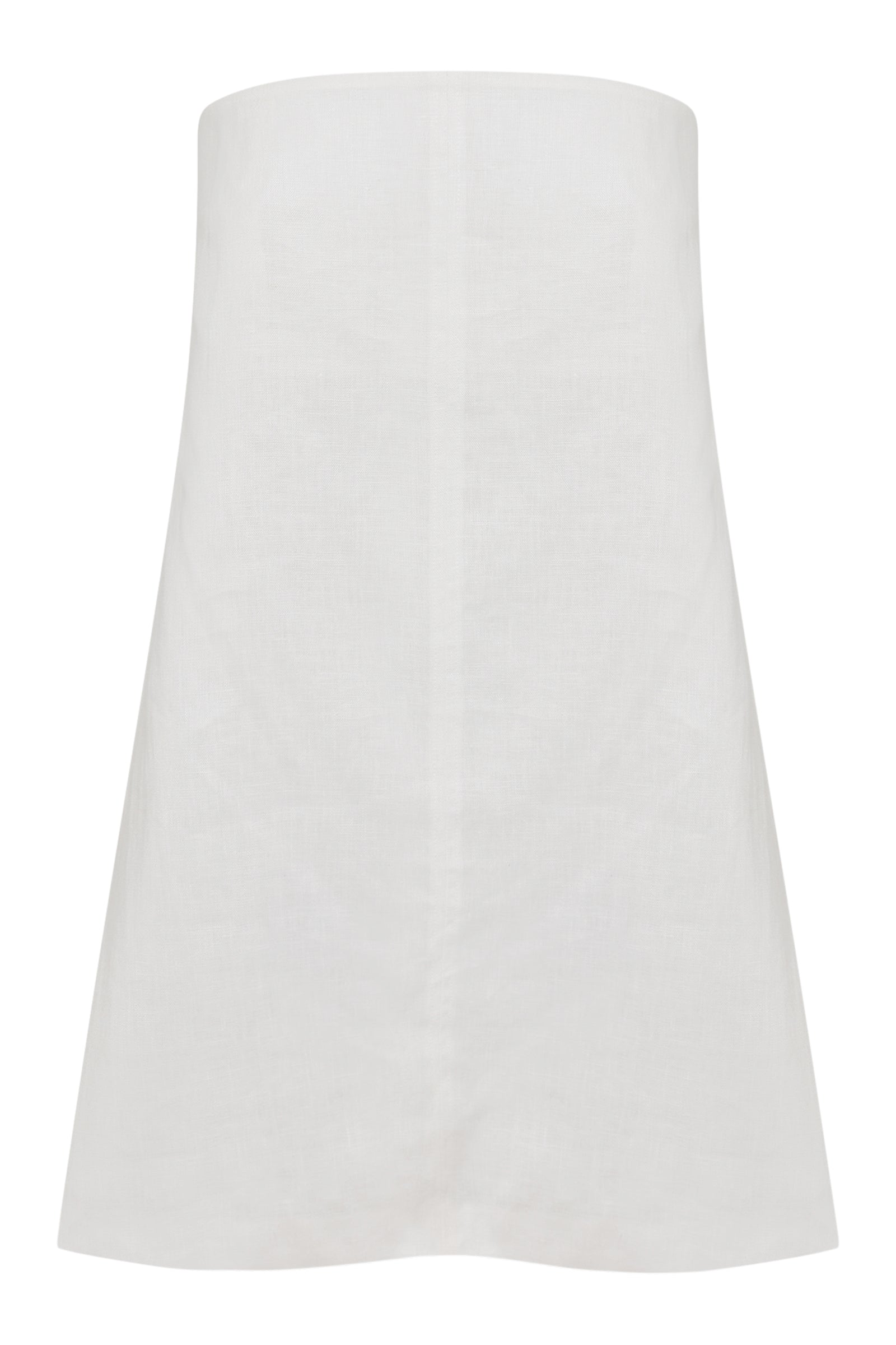 Elyse Linen Mini Dress in White