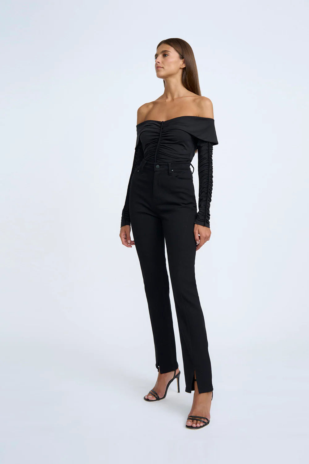 Off Shoulder Gather Top