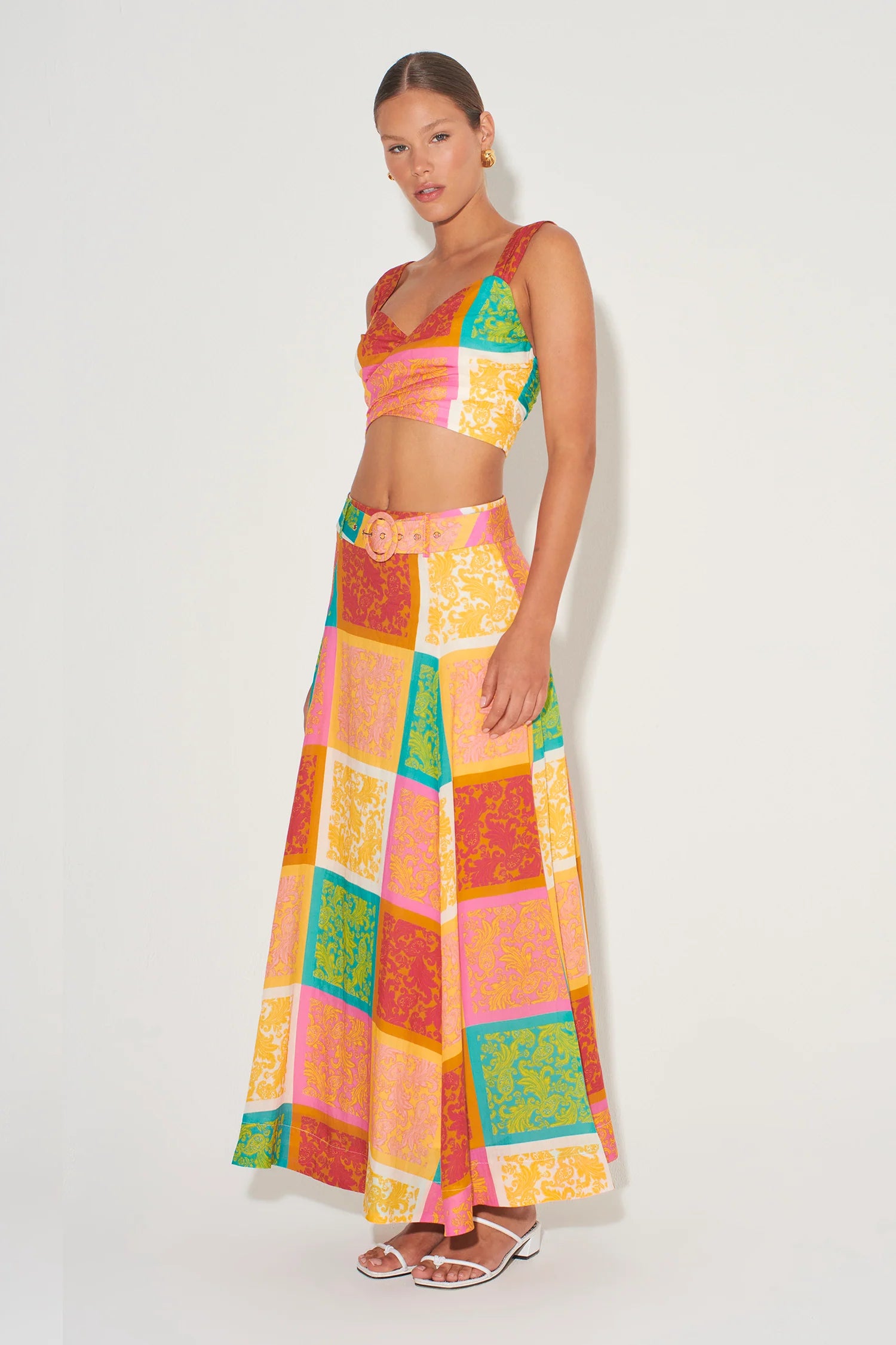 Hansen & Gretel Kindred Full Skirt in Paisley Tile Momera Goondiwindi 
