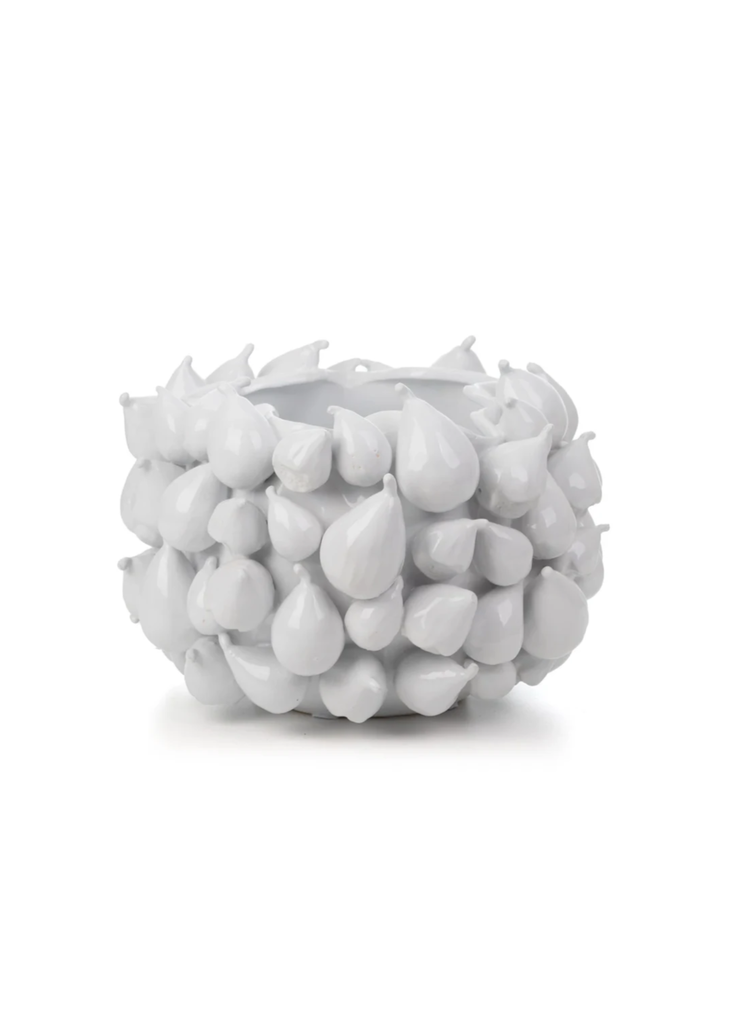 Large Fig Vase in White