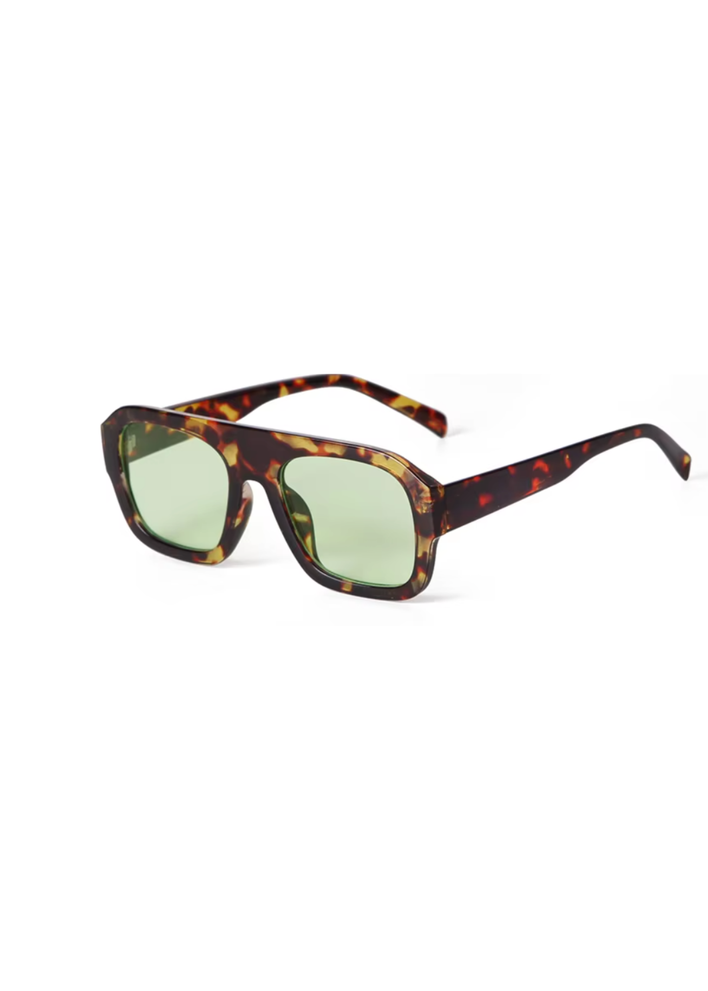 The Billie Sunglasses in Green Lense