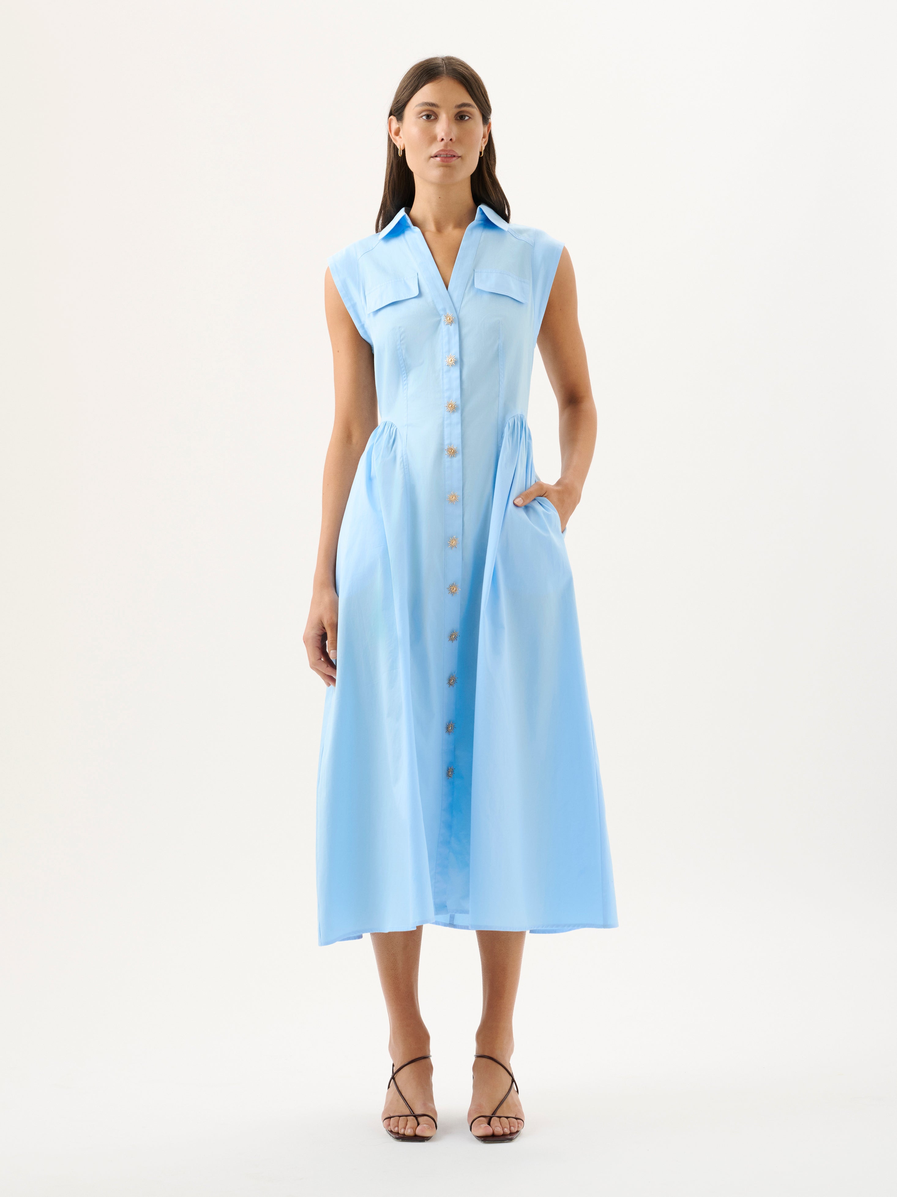 Skylar Dress in Blue