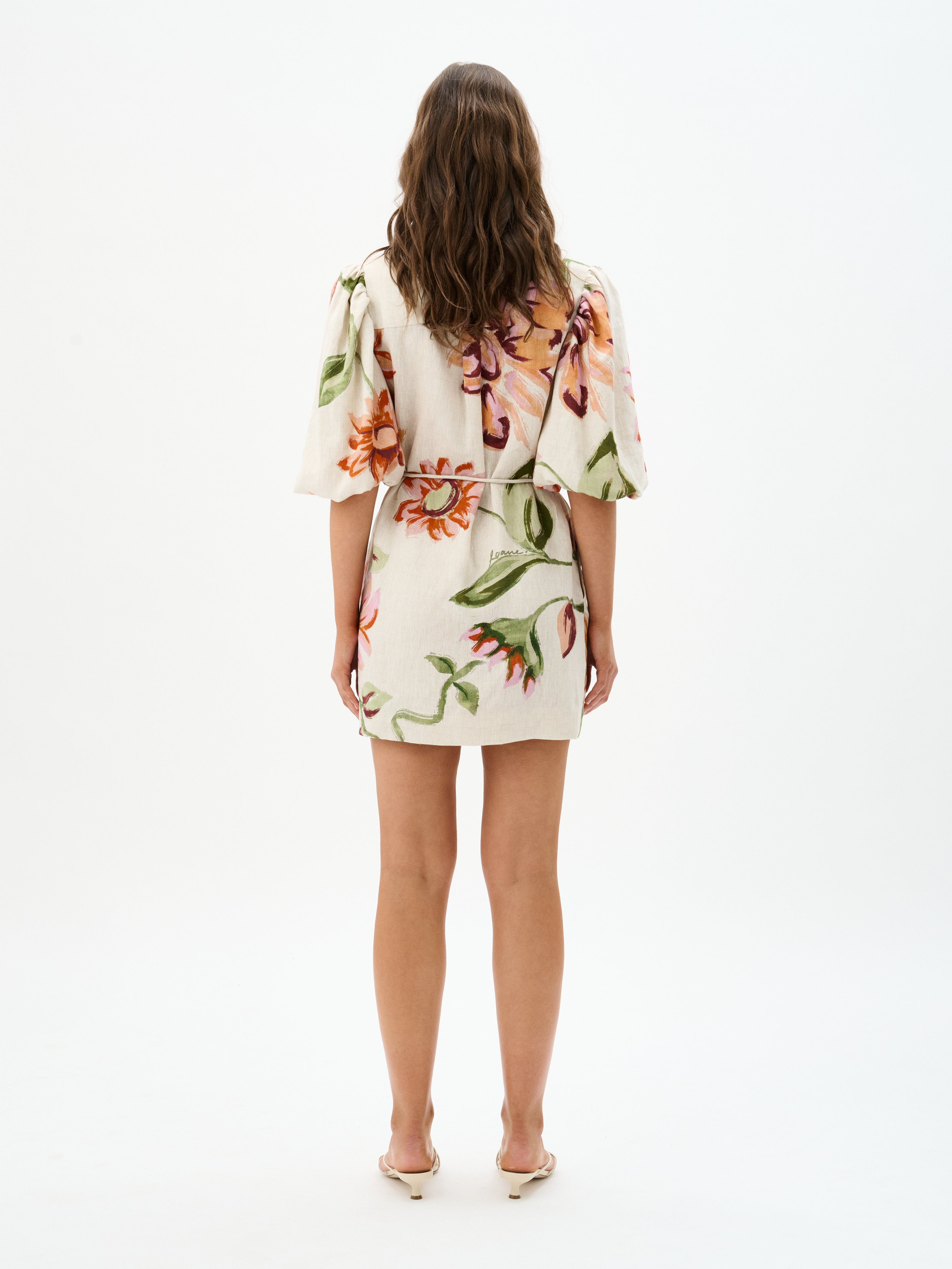 Margot Dress in Raphia Bloom