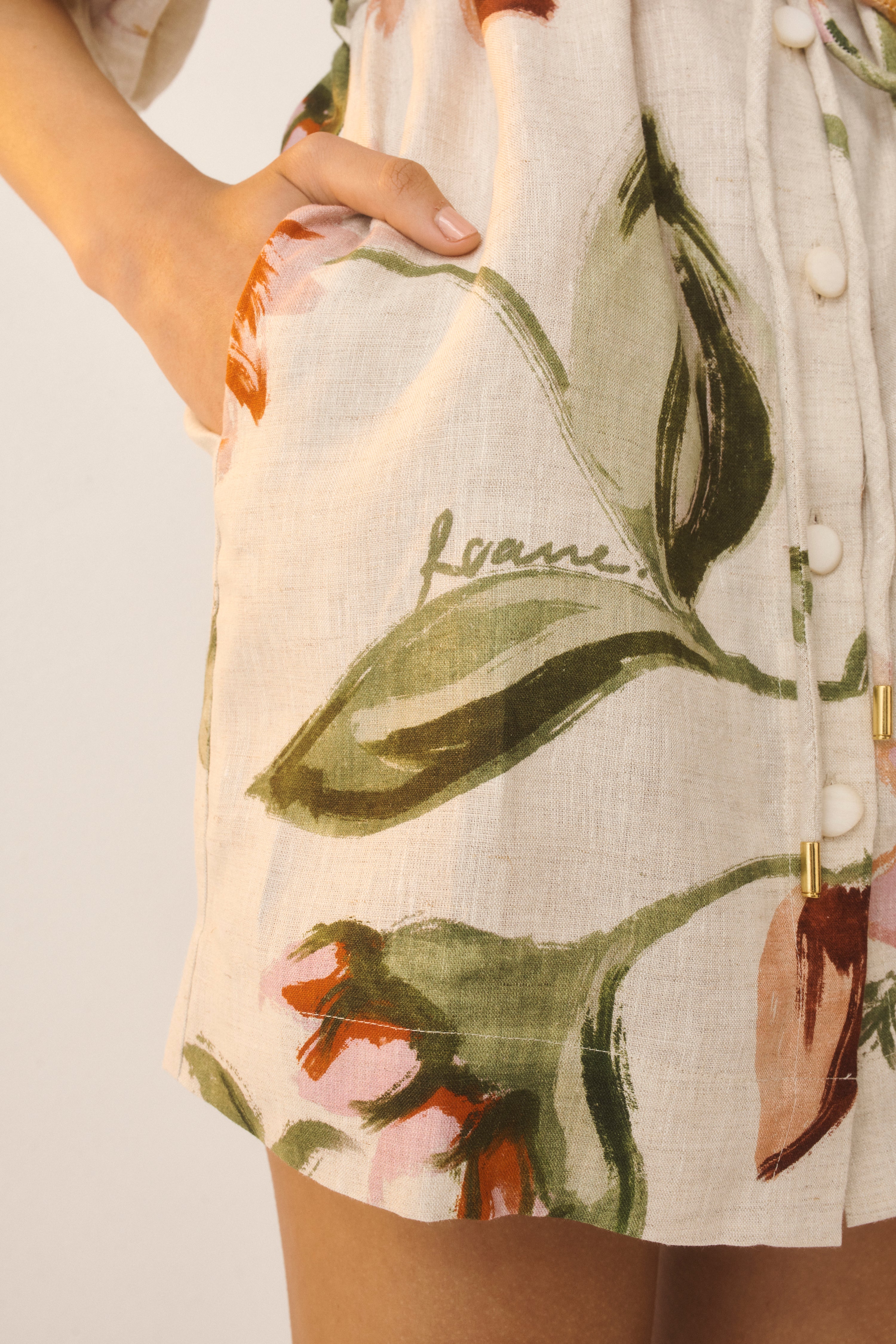 Margot Dress in Raphia Bloom