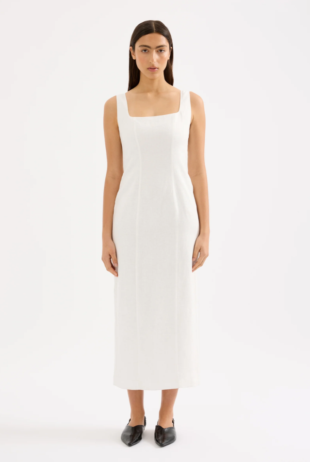 Monroe Linen Midi Dress