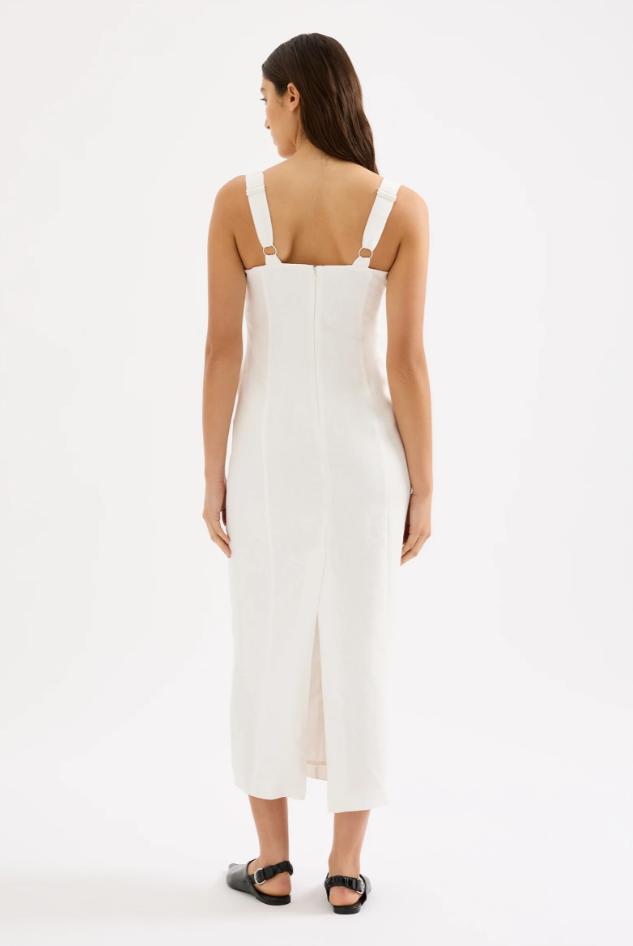 Monroe Linen Midi Dress