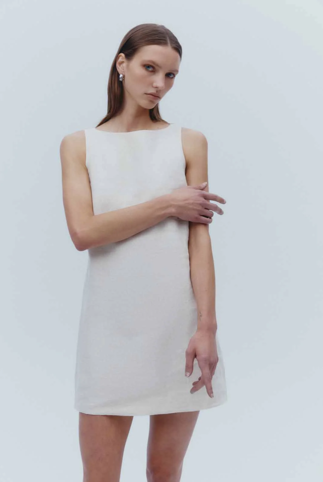 Aliya Linen Mini Dress