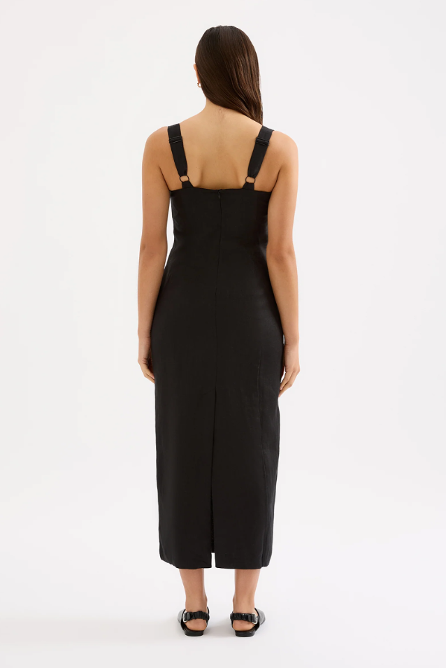 Monroe Linen Midi Dress