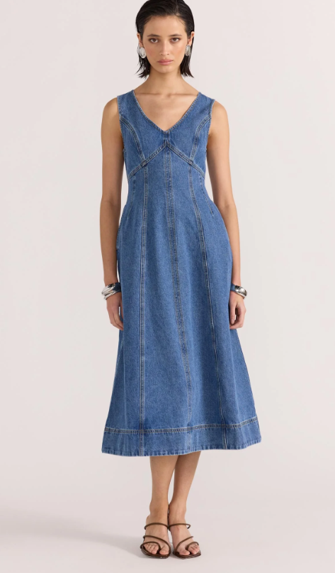 Alden Denim Midi Dress