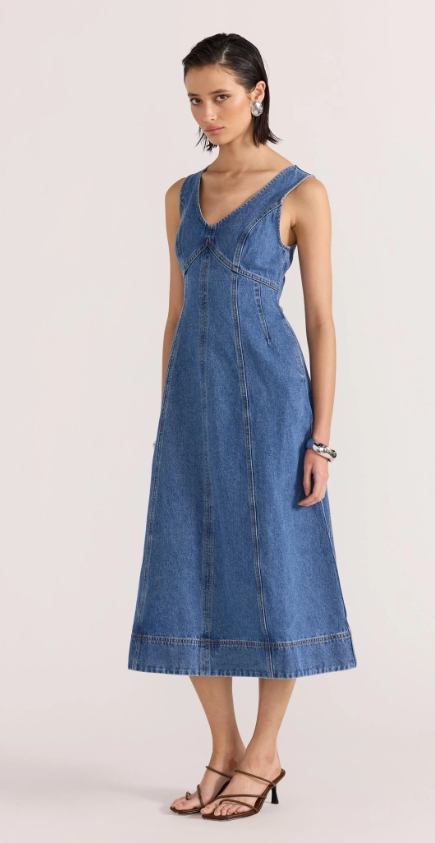 Alden Denim Midi Dress