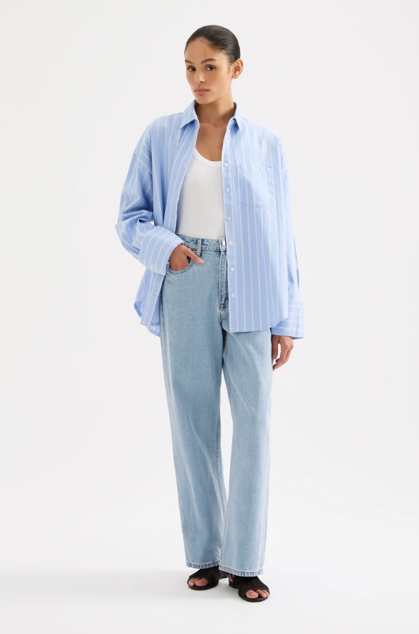 Emerson Shirt in Lake Blue