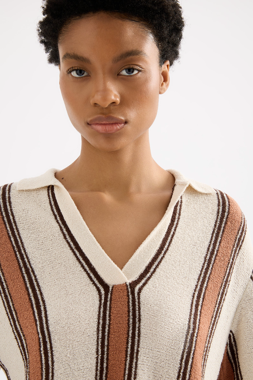 Manuka Stripe Oda Knit