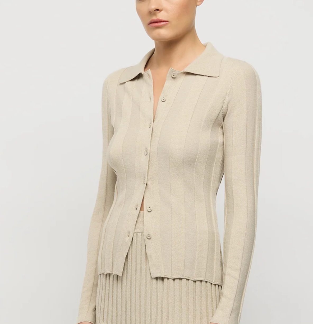 Cleo Collared Knit Top