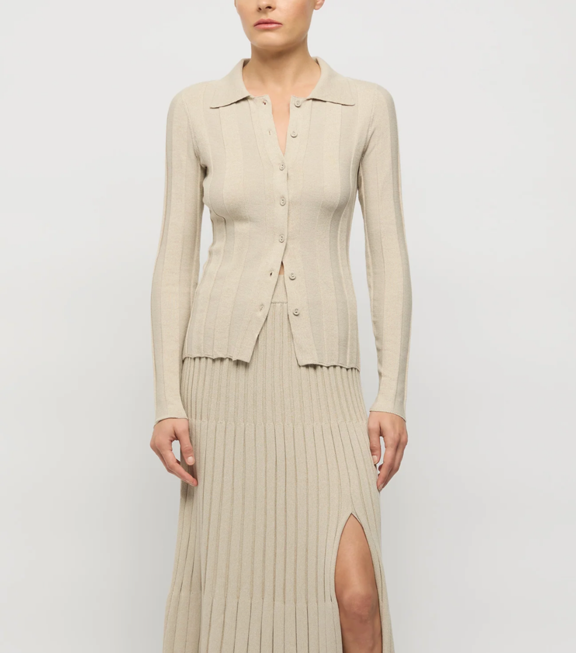 Cleo Collared Knit Top