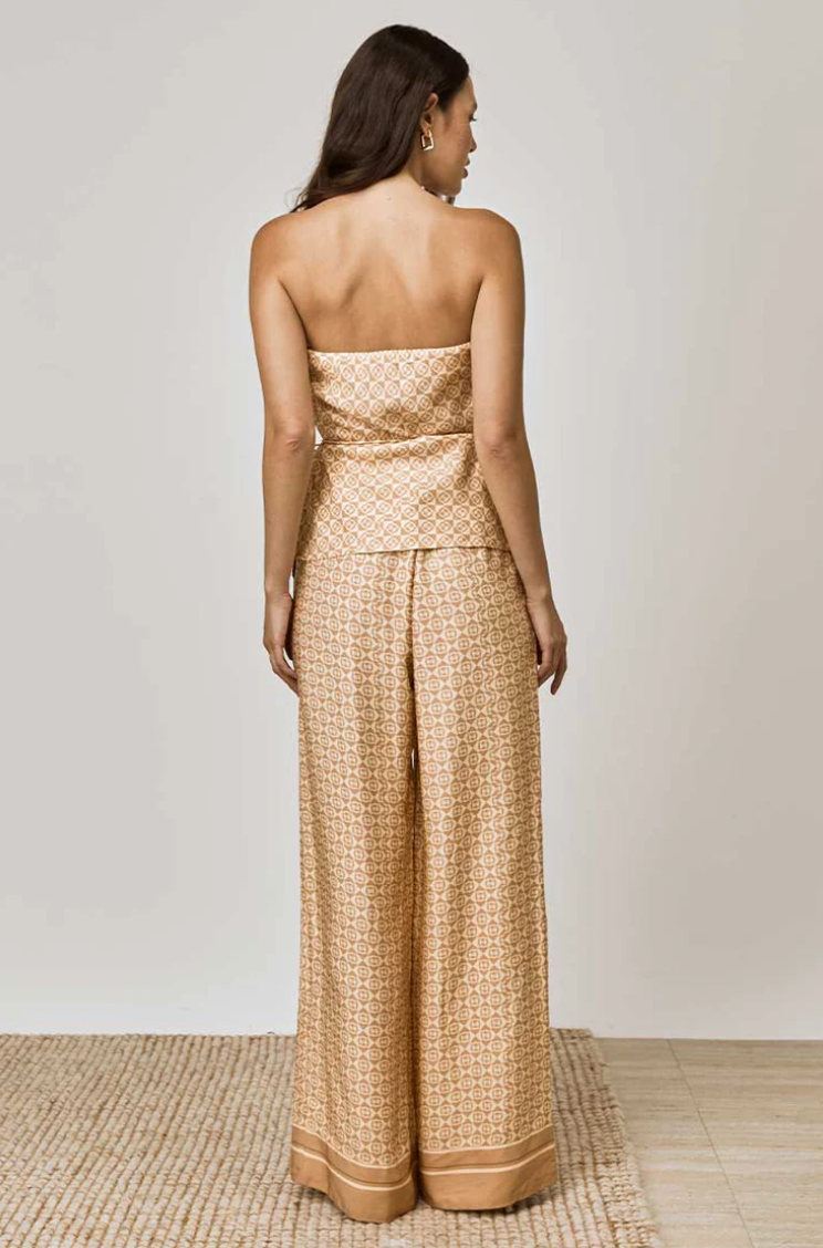 The Monikh Pant in Monogram Print