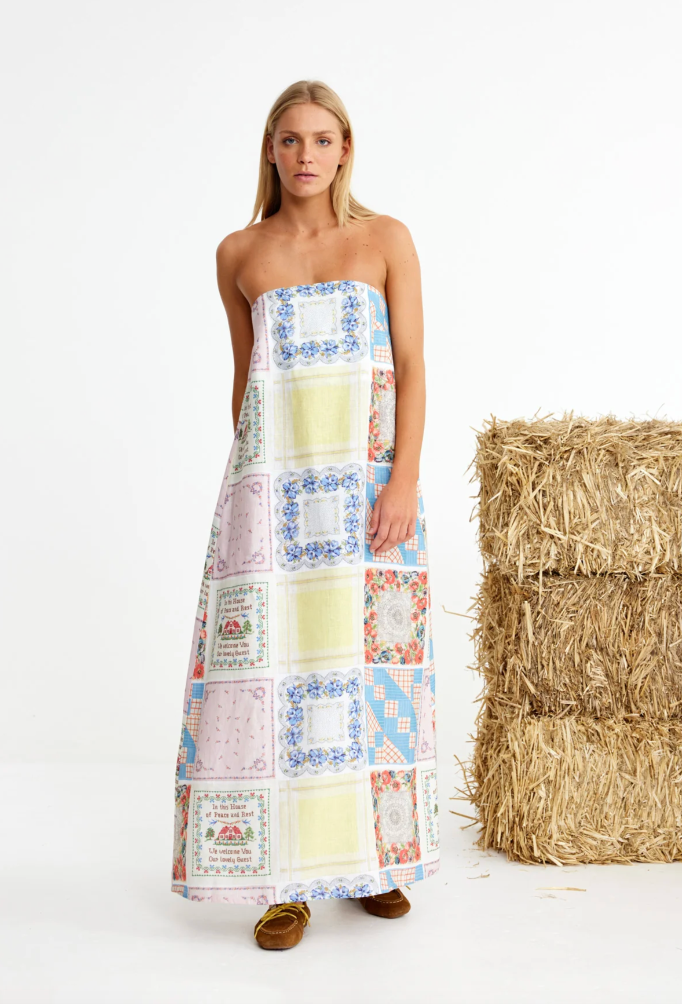 Bending Poles Maxi Sundress